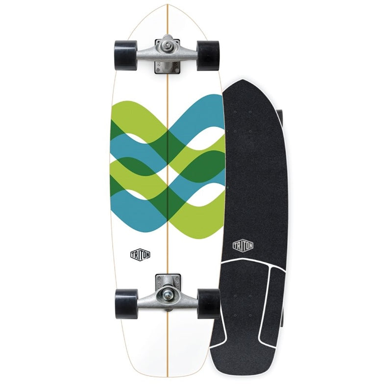 Surf Skate Carver Triton Signal Cx 31" - blanco-azul-claro - 