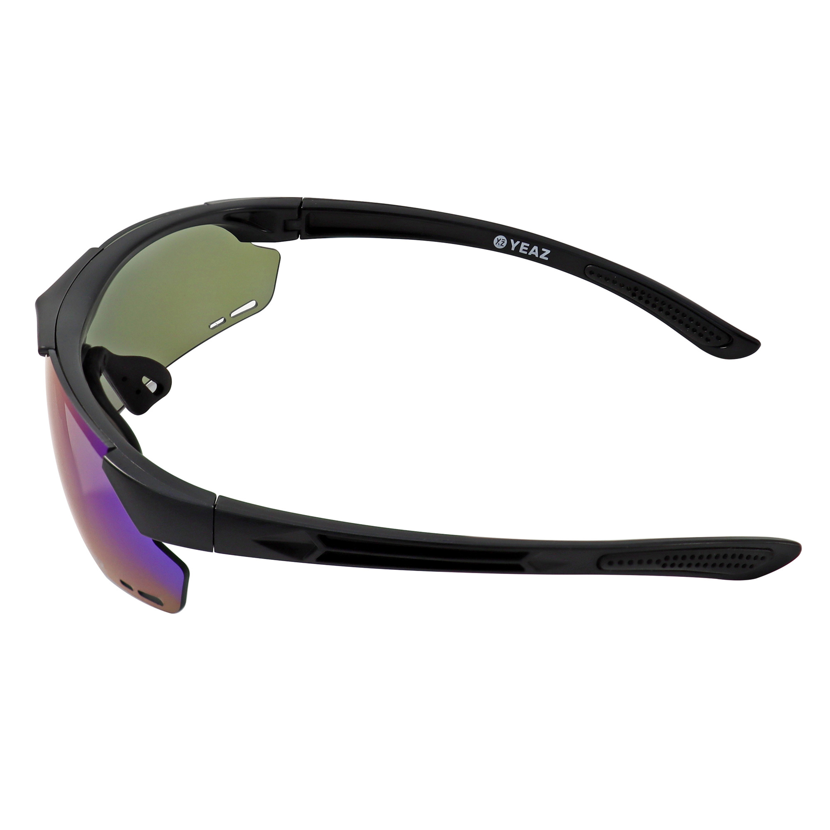 Conjunto óculos De Sol Desportivos Magnéticos Matt Black / Full Revo Blue Yeaz Sunup