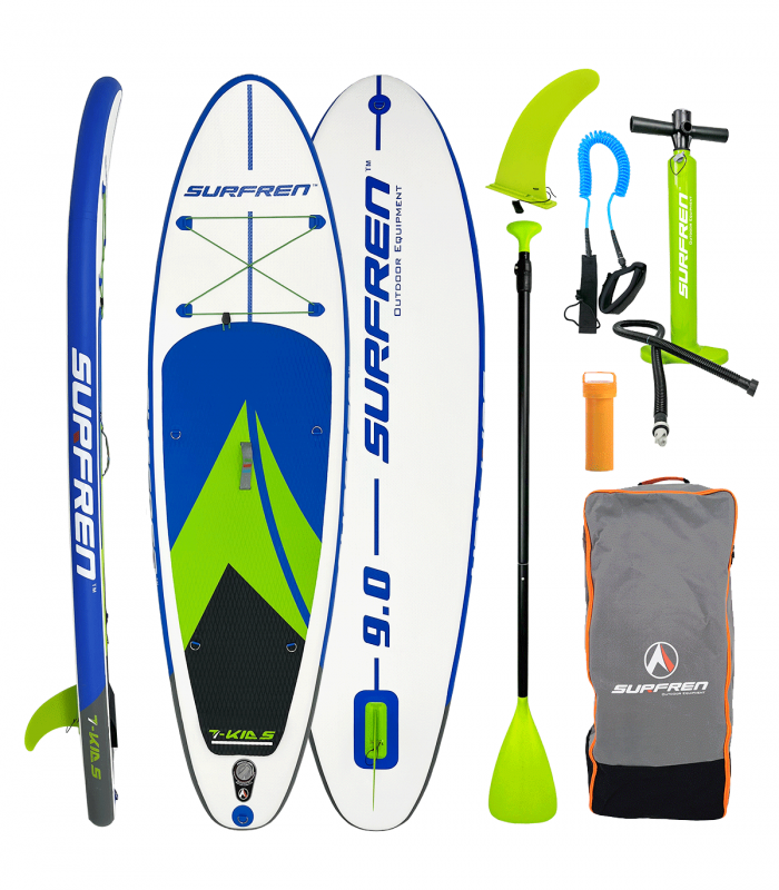 Tabla Paddle Surf Hinchable Surfren T-kids 9'0" - azul-verde - 
