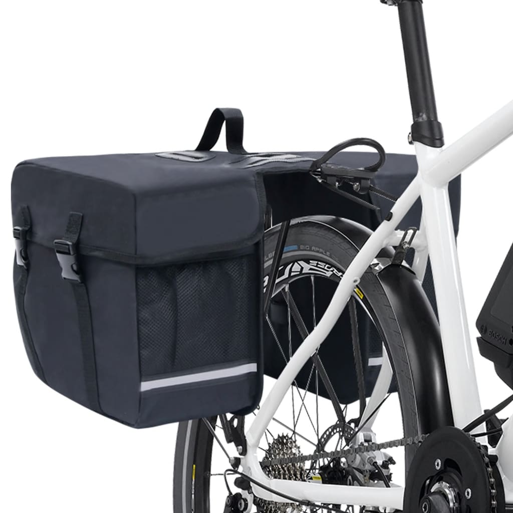 Vidaxl Bolsa Doble Para Bicicleta Alforja Impermeable 35 L - Bolsa De Bicicleta  MKP