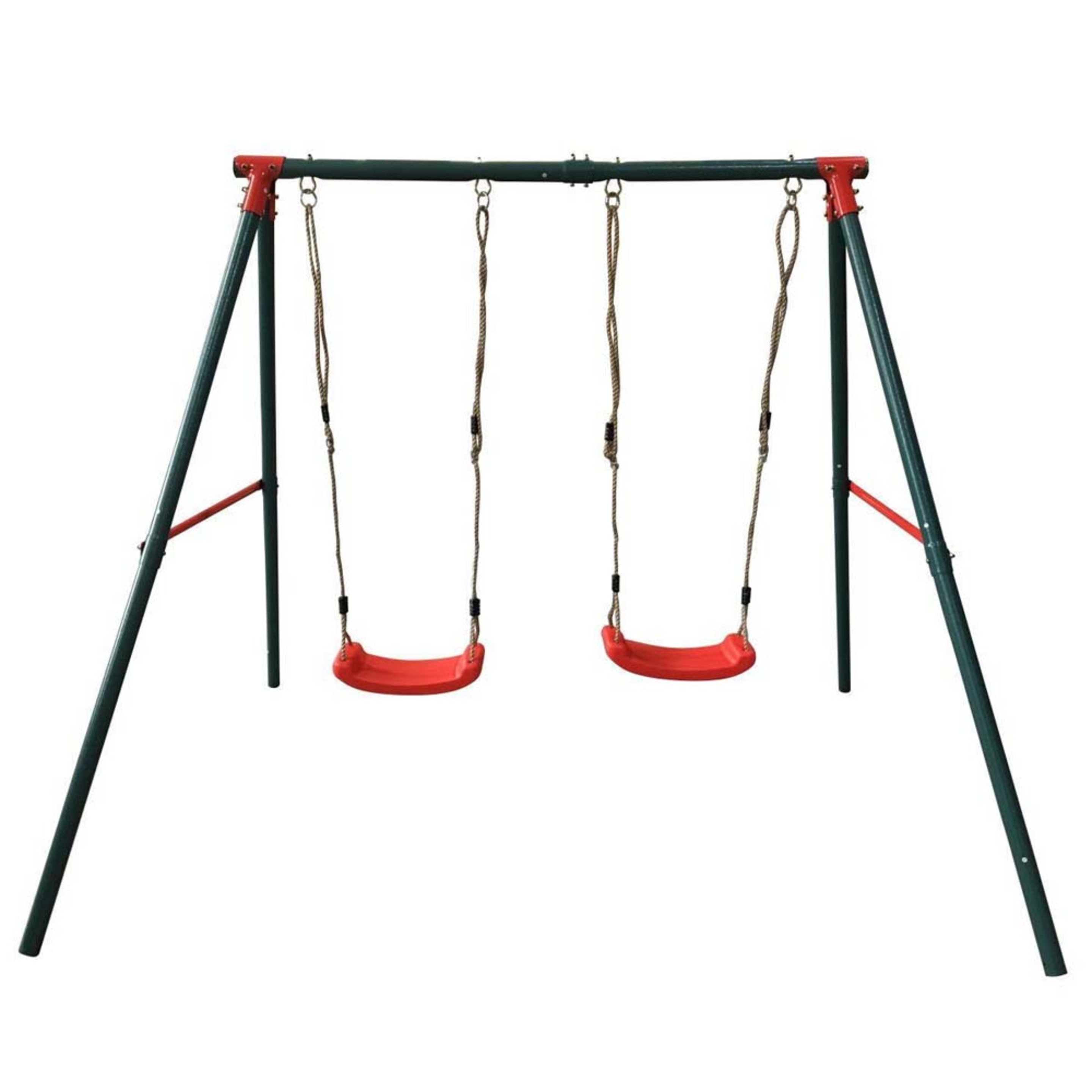 Columpio Doble Metal Masgames + Asiento Bebe Bambu