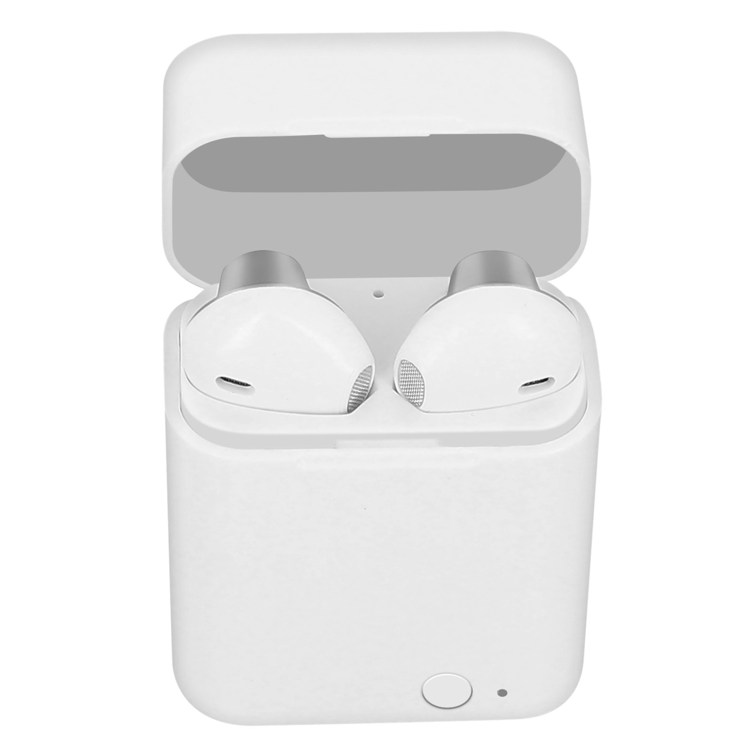 Auriculares Bluetooth 5.0 Estuche De Carga 12h Botón De Control Akashi - Plata - Plateado  MKP