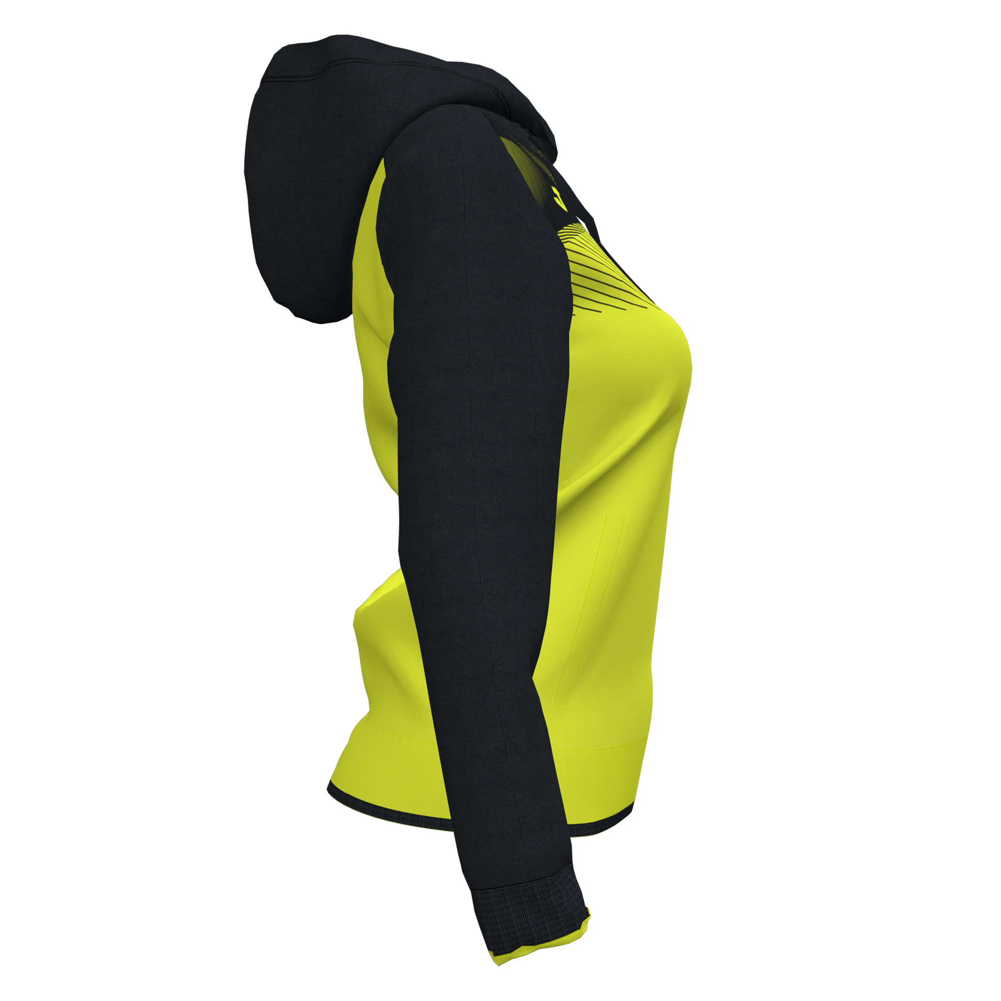 Casaco Com Capuz Joma Supernova Ii Amarelo Fluorescente Preto