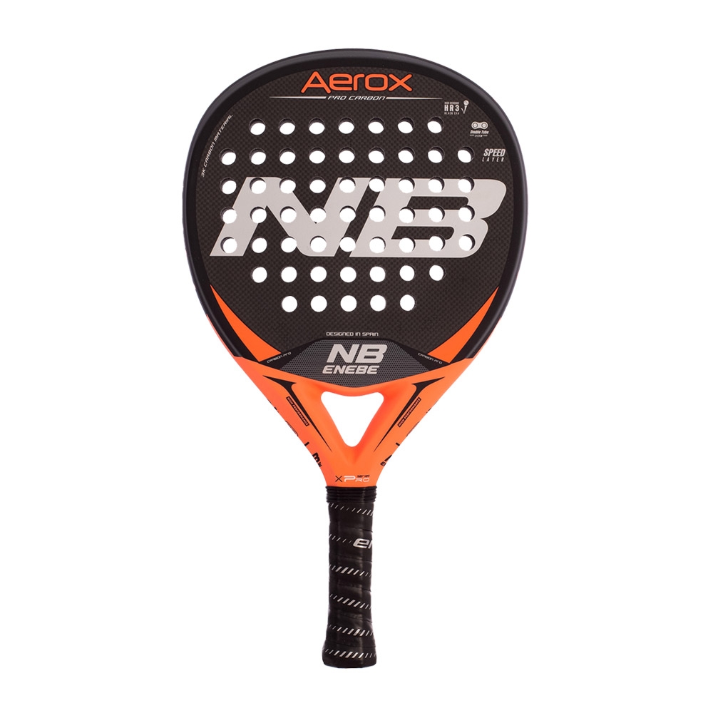 Raquete De Padel Enebe Aerox Pro Carbon Red - negro-naranja - 