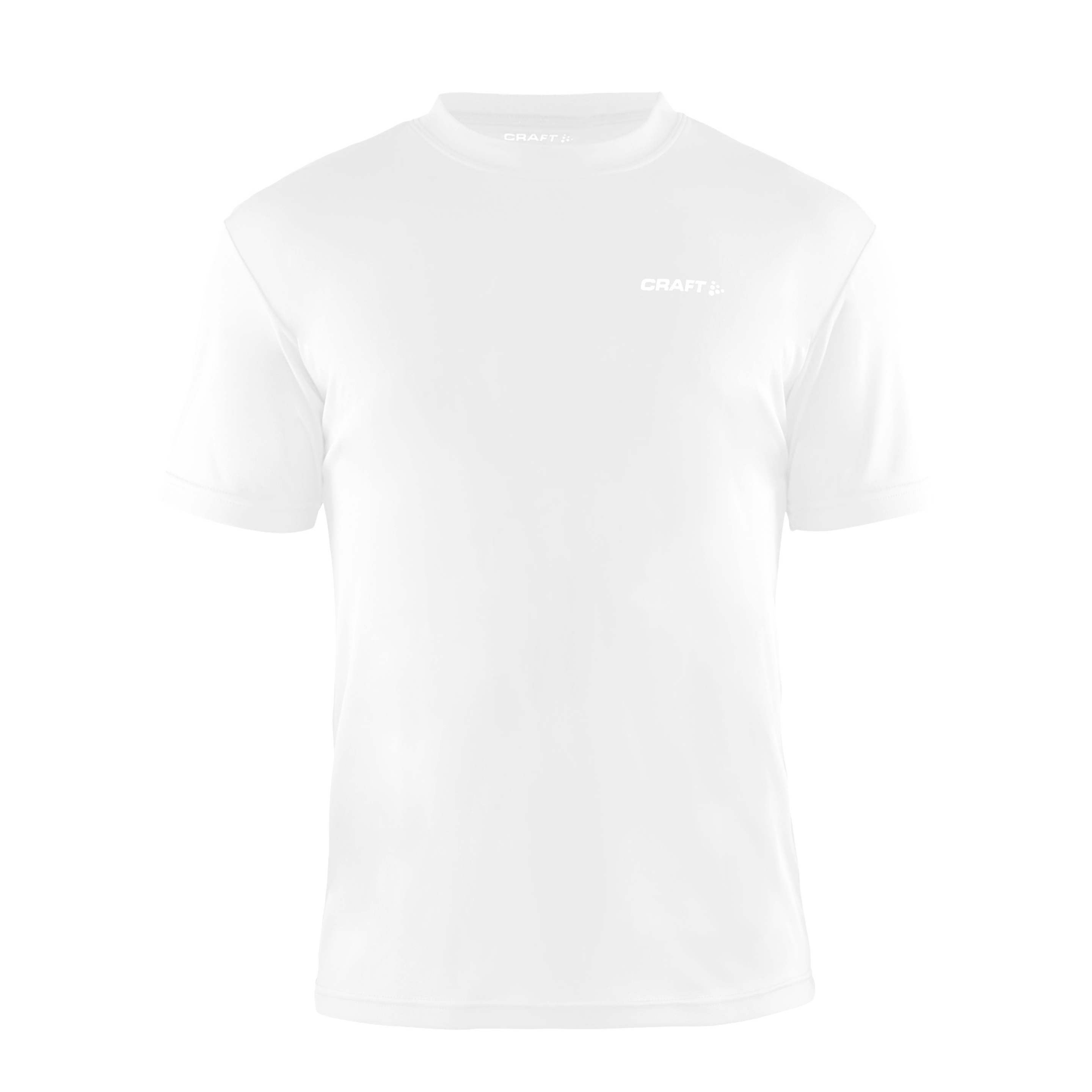 Camiseta Esportiva De Umidade Leve Mens Prime Craft (Branco)