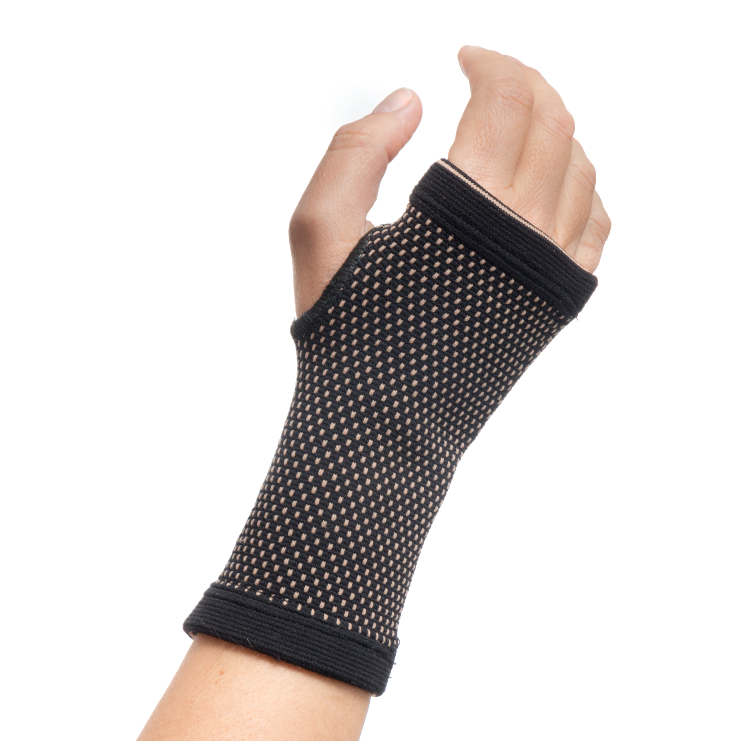 Muñequera De Sujeción Con Hilos De Cobre Y Carbón De Bambú Wristcare Innovagoods (Talla L/xl)