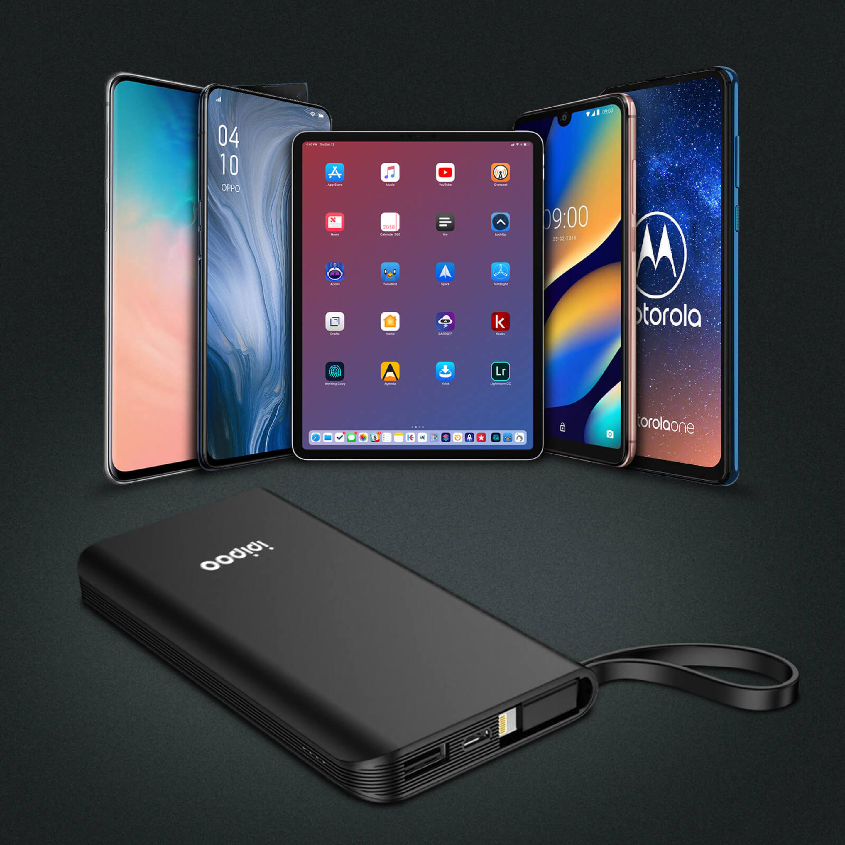 Powerbank Con Lightning Y Puerto Usb Extra A 2.1a 10 000 Mah Ipipoo Lp-12