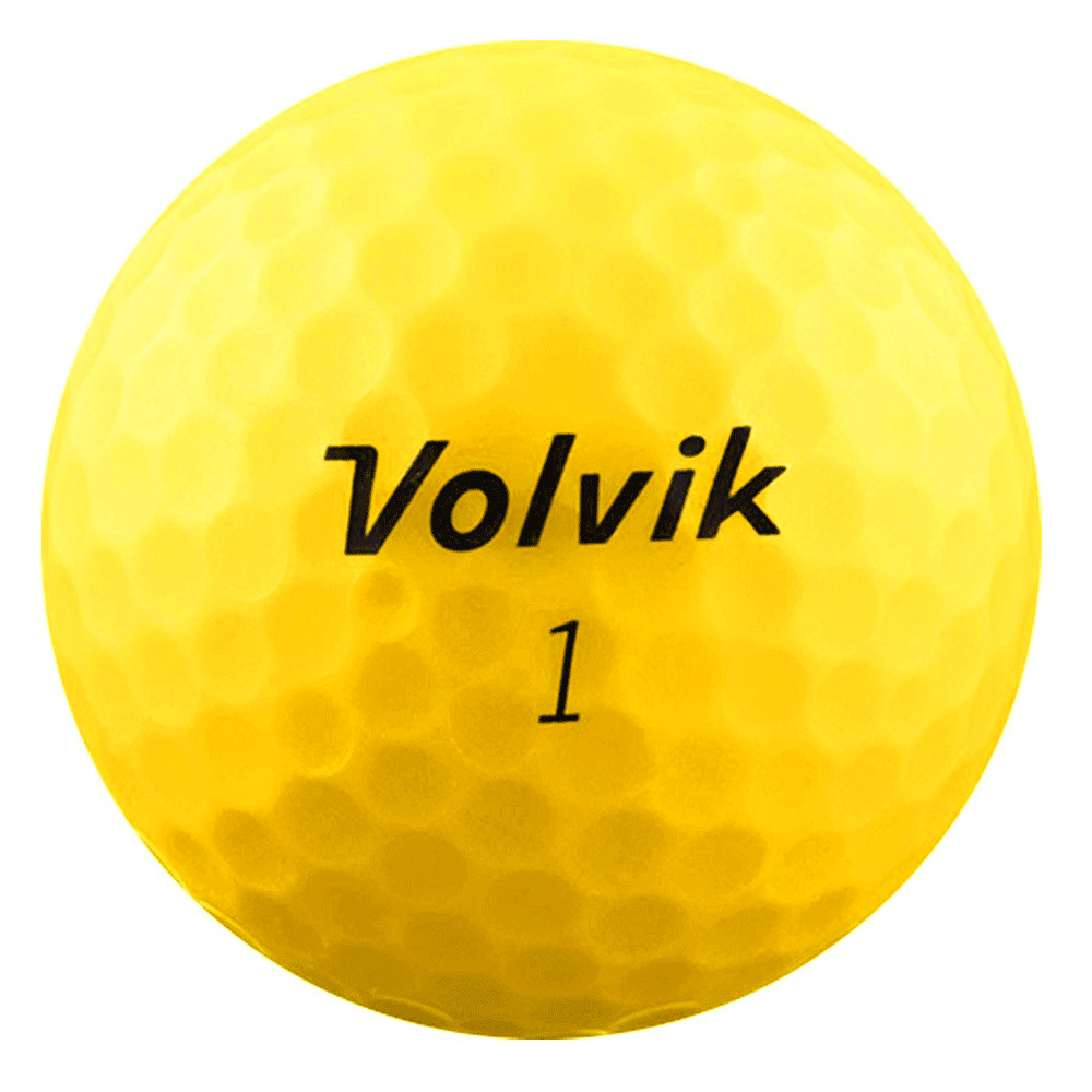 Caja De 12 Bolas De Golf Volvik Vimat Soft - amarillo - 