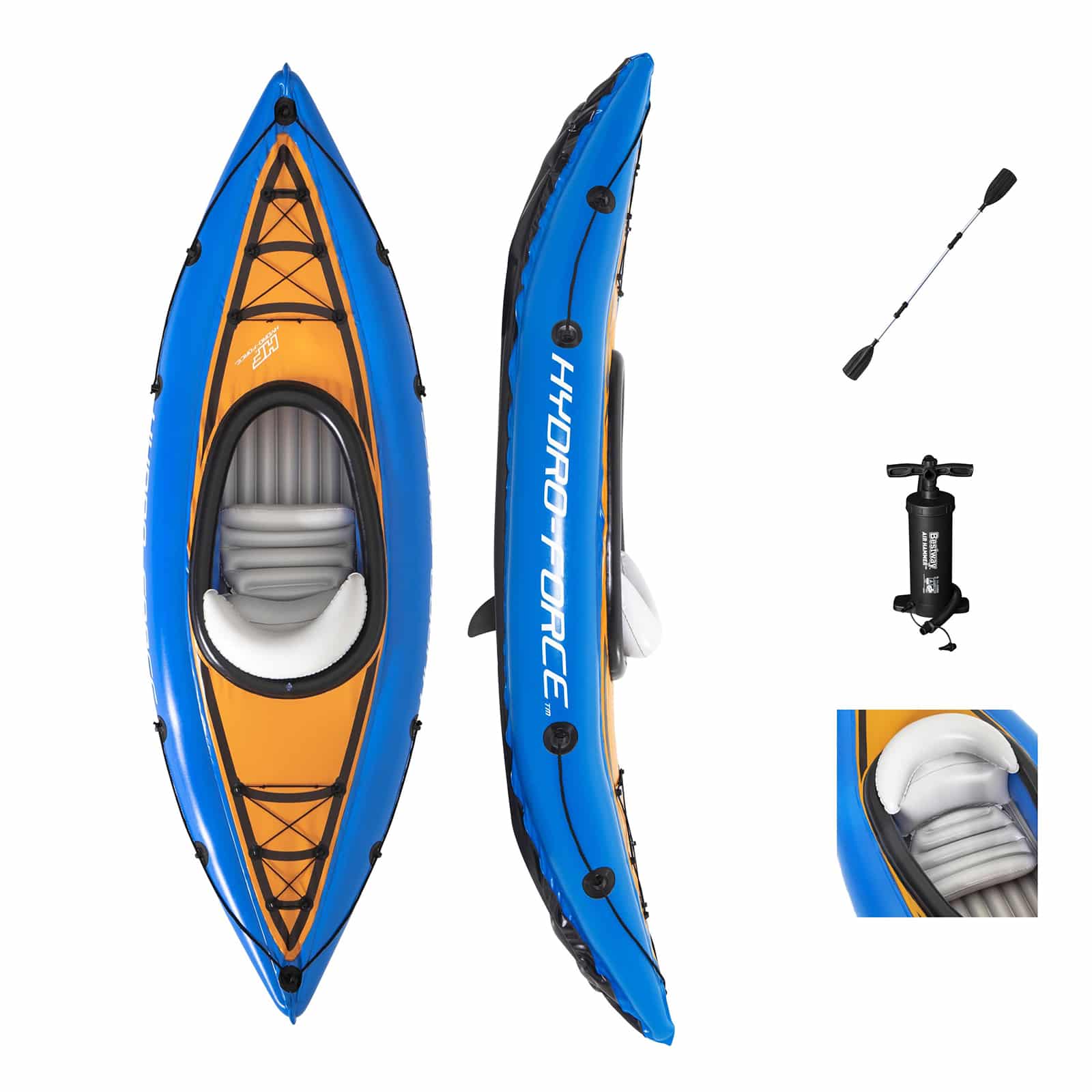 Kayak Hinchable Bestway Hydro-force Cove Champion 275 X 81 Cm - azul - 