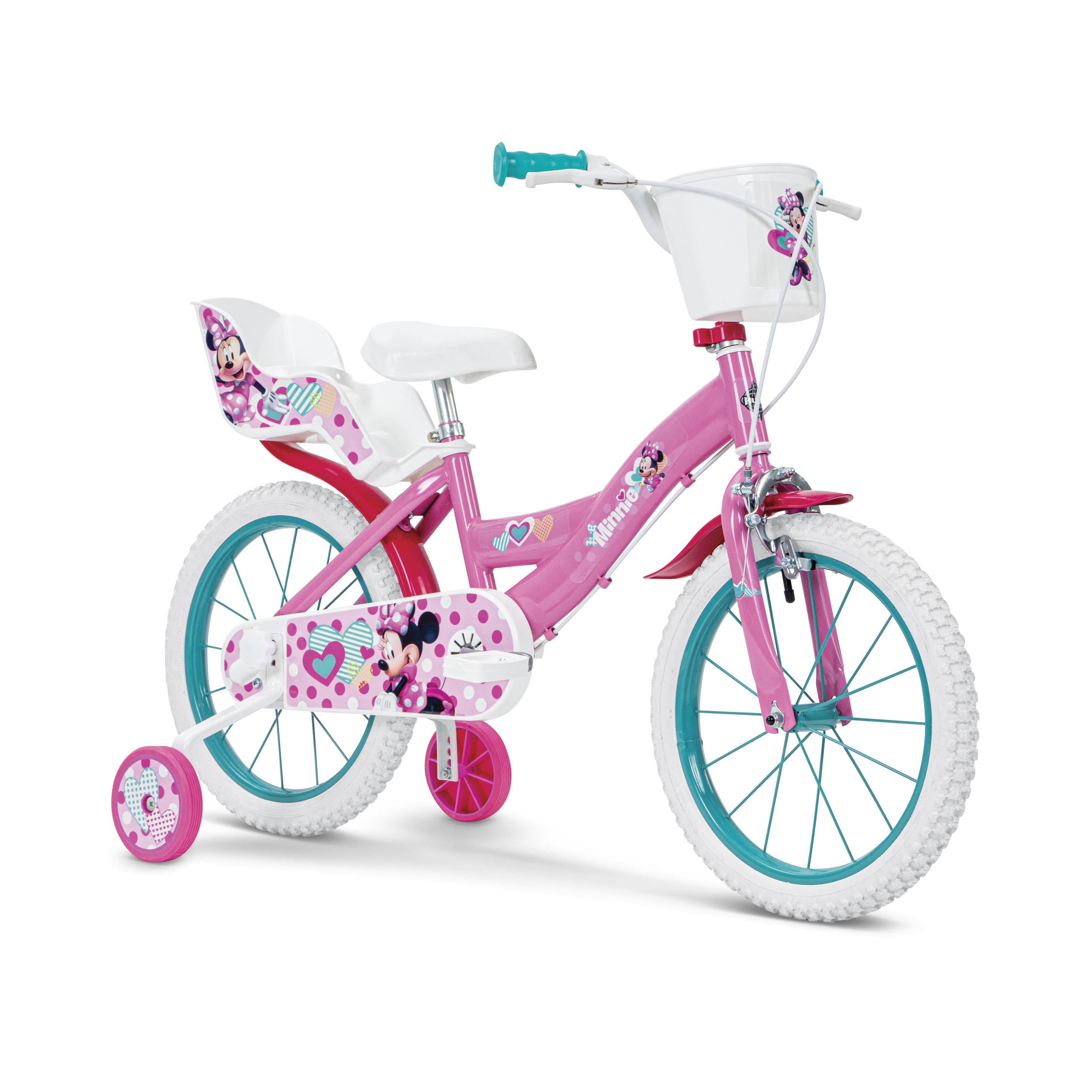 Bicicleta Huffy 16" Minnie Disney - rosa - 