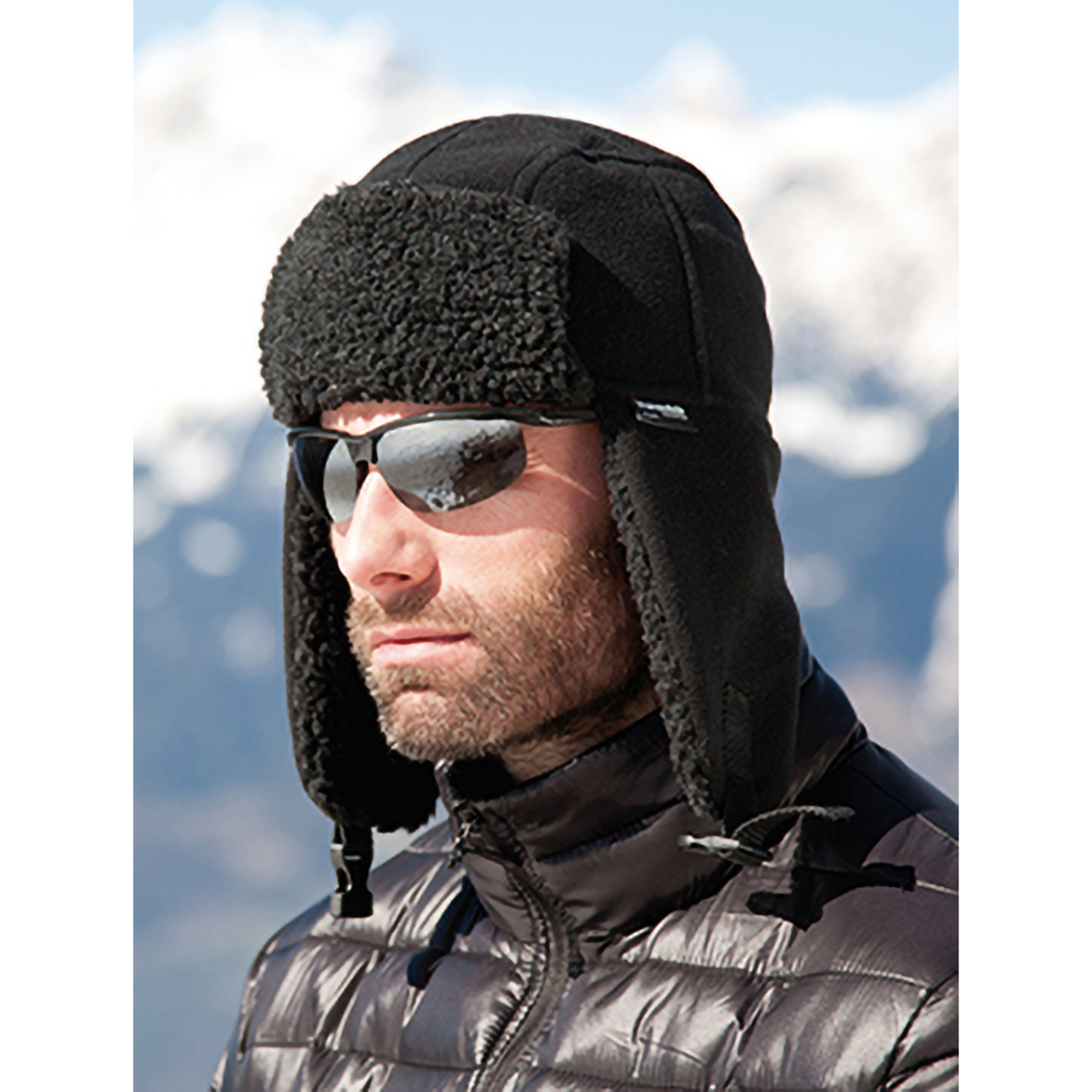 Gorro Sherpa De Invierno Modelo Thinsulate Hombre Caballero Result (Negro)