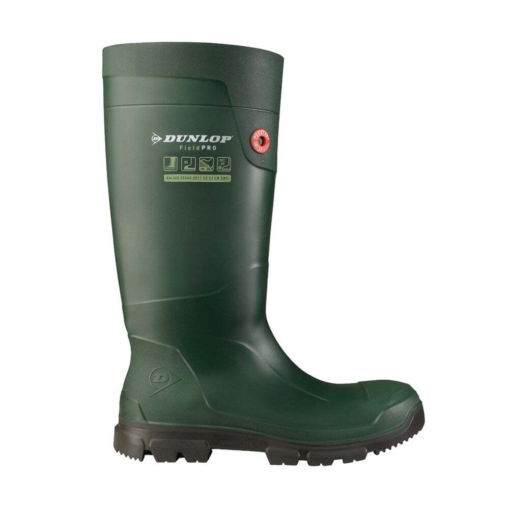 Unisex Adult Boots Wellington Boots Dunlop Fieldpro Full Safety - verde - 