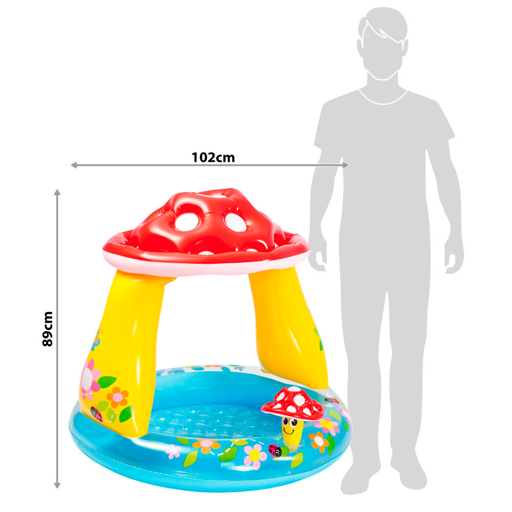 Piscina Hinchable Intex Con Parasol Champiñón Para Bebé