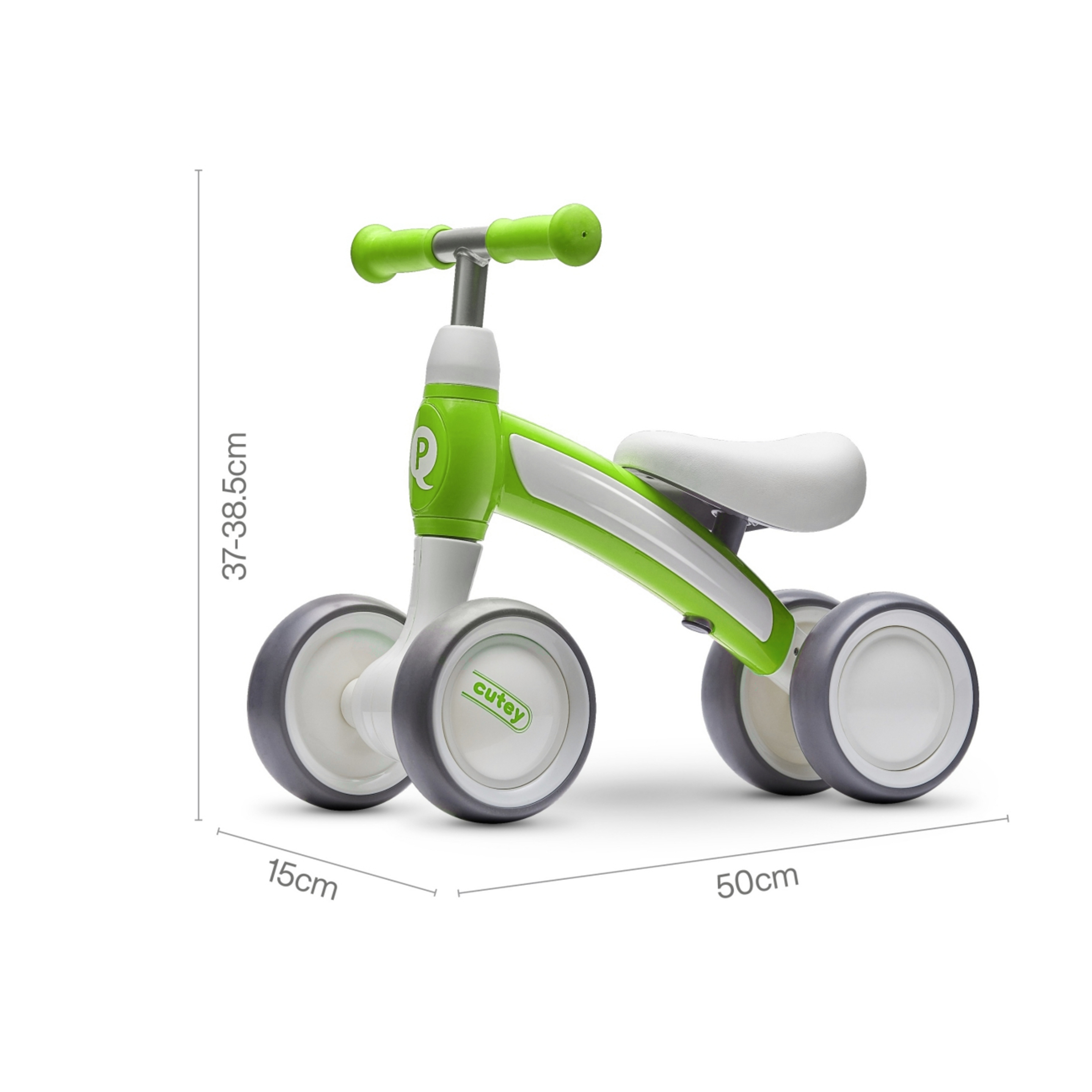 Bicicleta Equilibrio Qplay Cutey 1-3 Años - Verde  MKP
