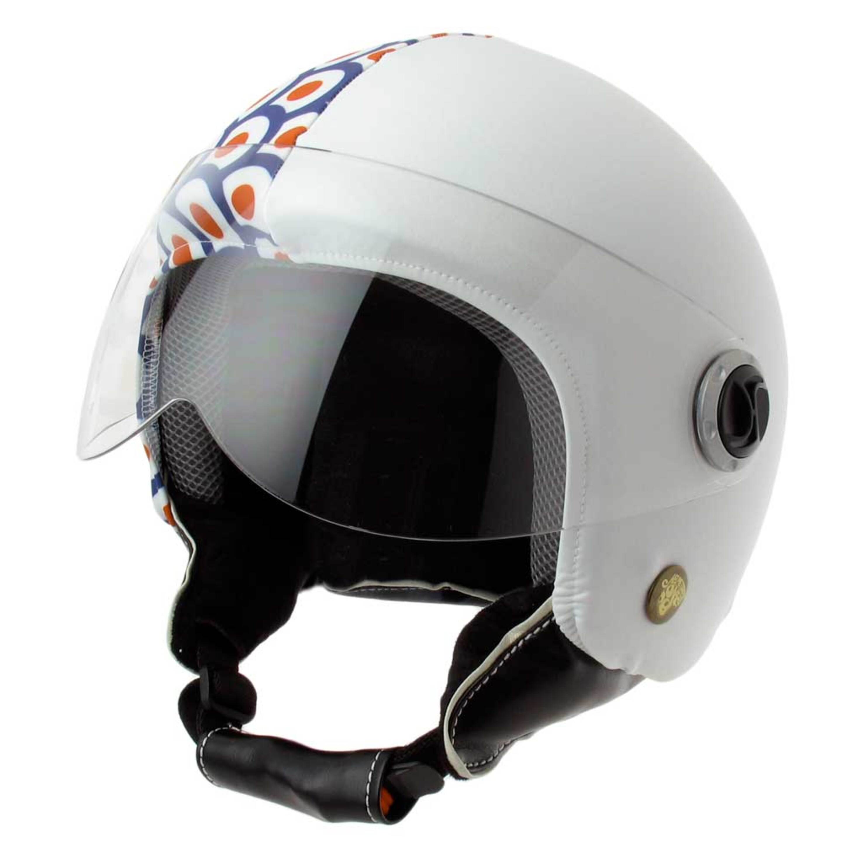Funda Casco Jet Moto Mod - Blanco/Azul - Helmet Dress  MKP