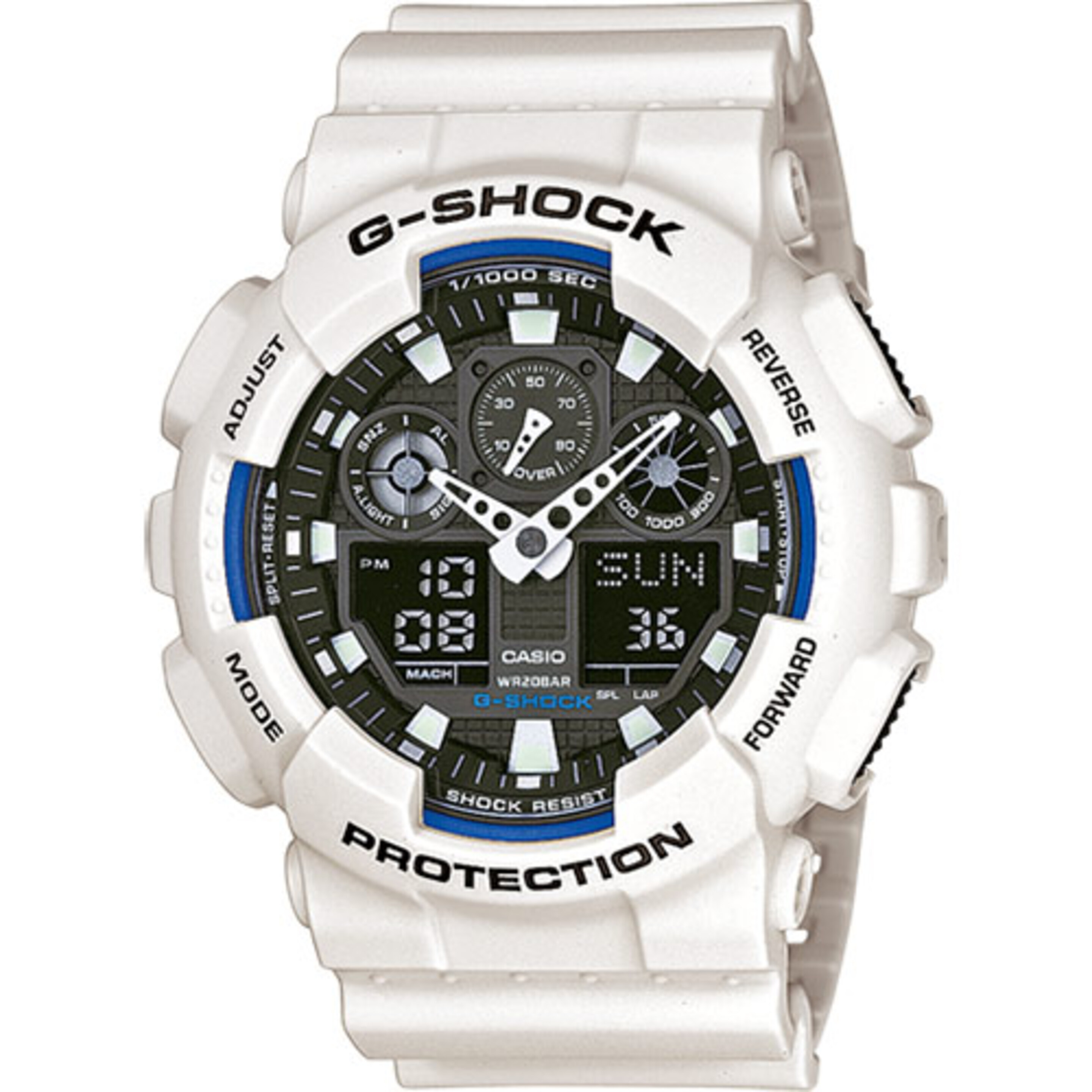 Reloj Casio G-shock Ga-100b-7aer - blanco - 