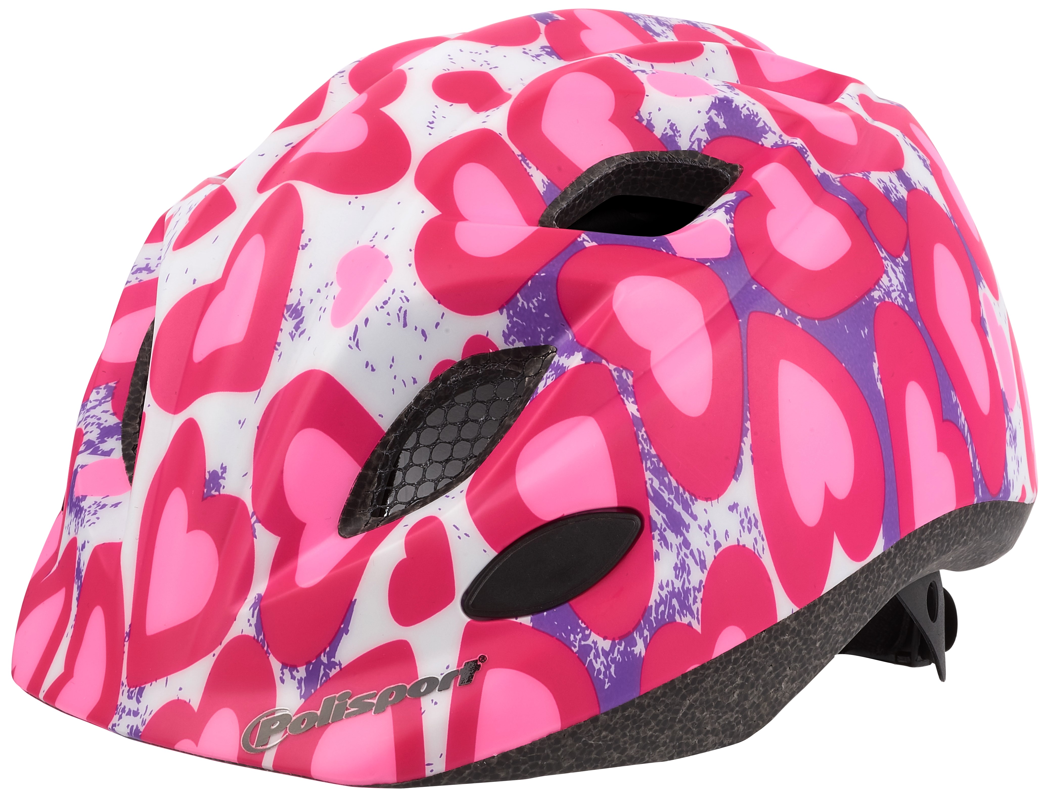 Casco Polisport Junior Premium Glitter Hearts