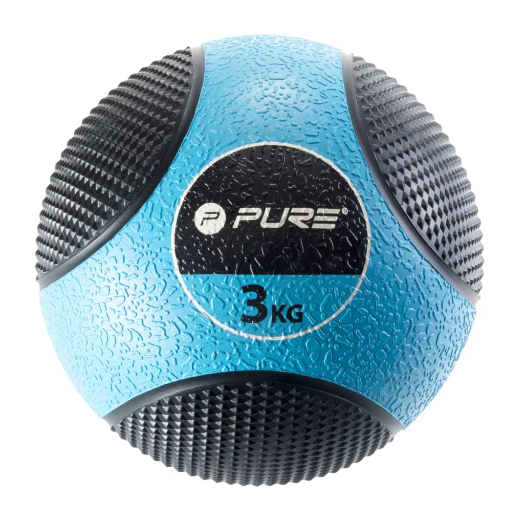 Balón Medicinal Pure2improve 3 Kg - azul - 