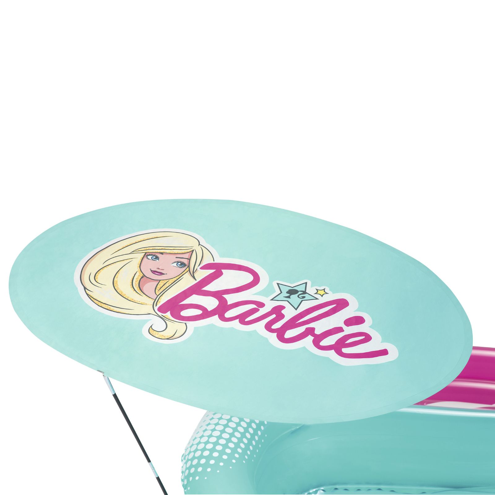 Set De Dos Colchoneta Hinchables Doble Bestway Barbie Parasol 178x170 Cm