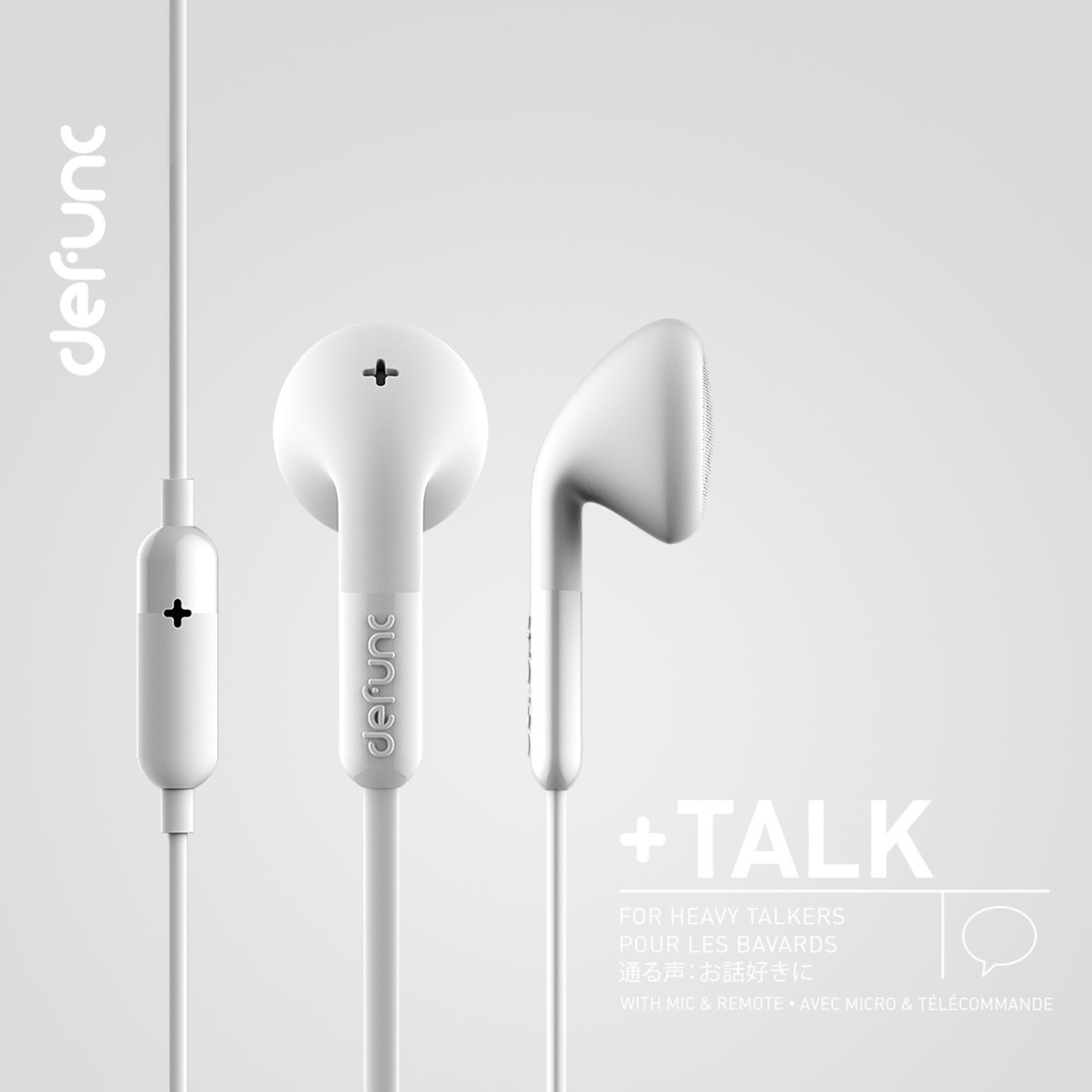 Auriculares Defunc + Talk Con Cable Jack 3,5 Mm