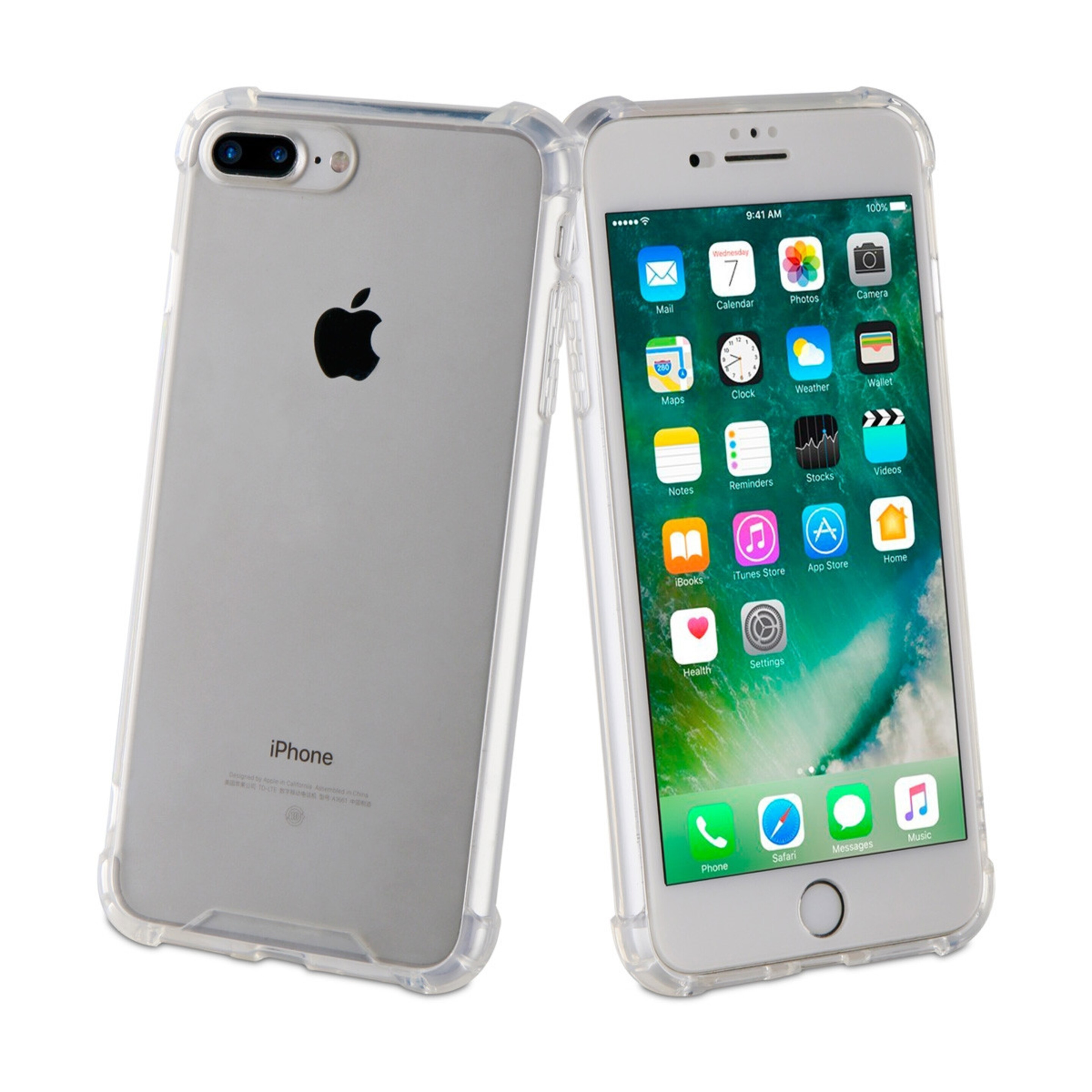 Muvit Pro Funda Cristal Bump Apple Iphone 8 Plus/7 Plus Shockproof 2m Transparente