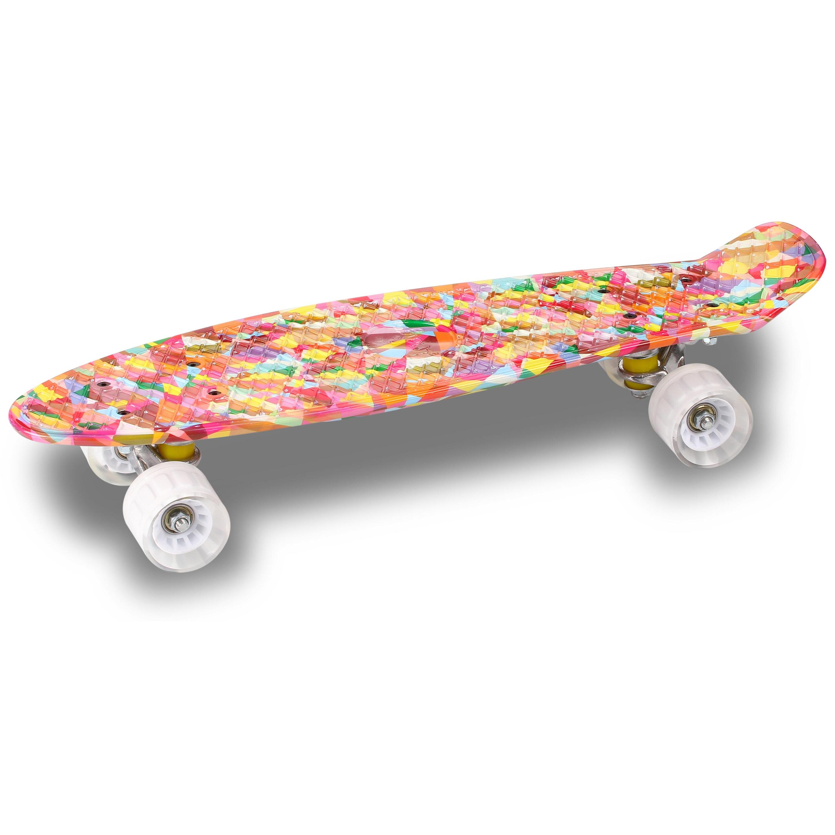 Skateboard Indigo De Pu Cruiser - Multicolor - Skateboard Niños  MKP