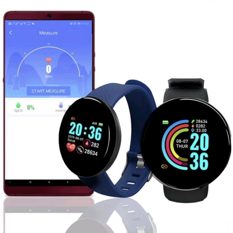 Smartek Smart Watch Smart Watch Sw-d18s Azul Escuro