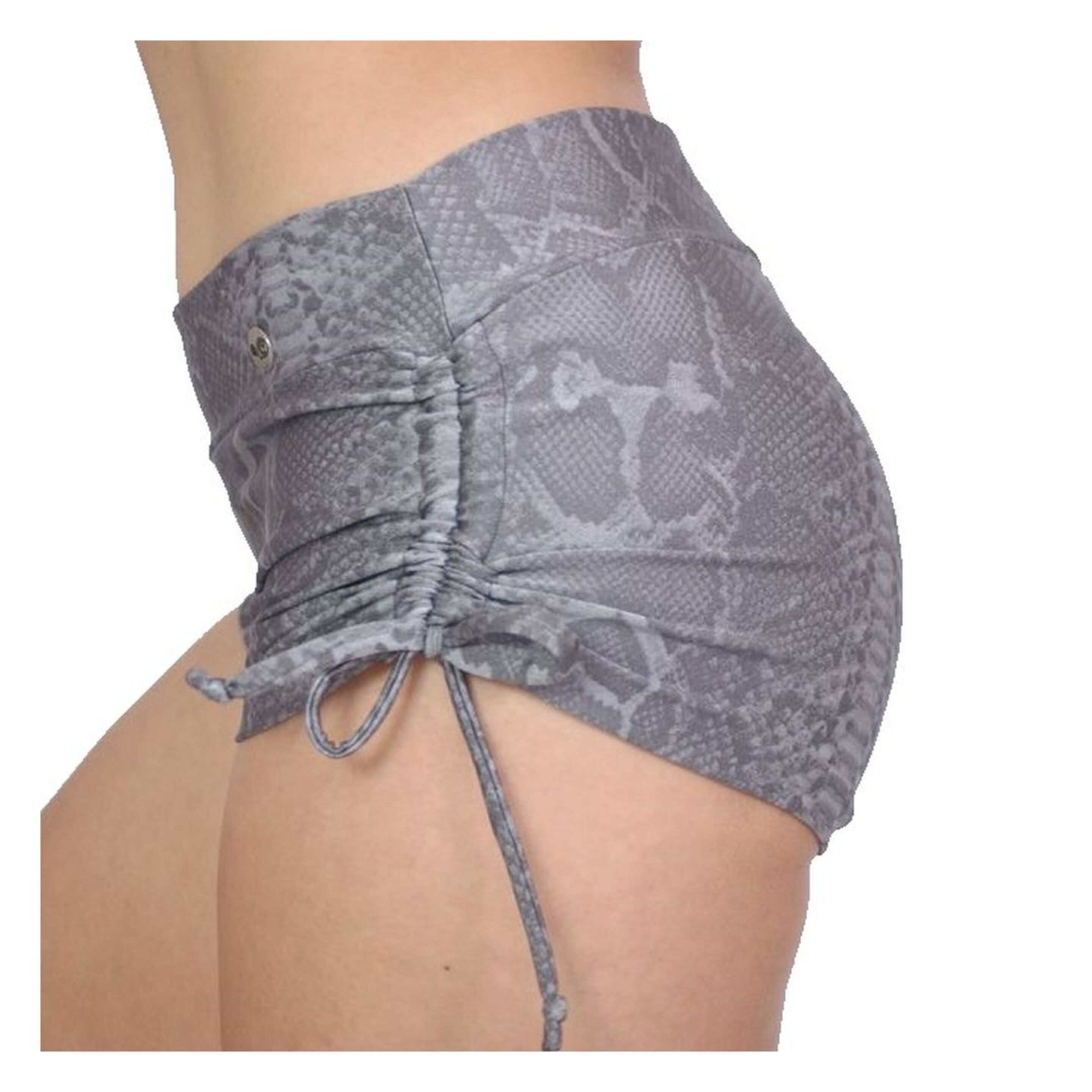 Minishort Deportivo Mujer Serpiente Plateado