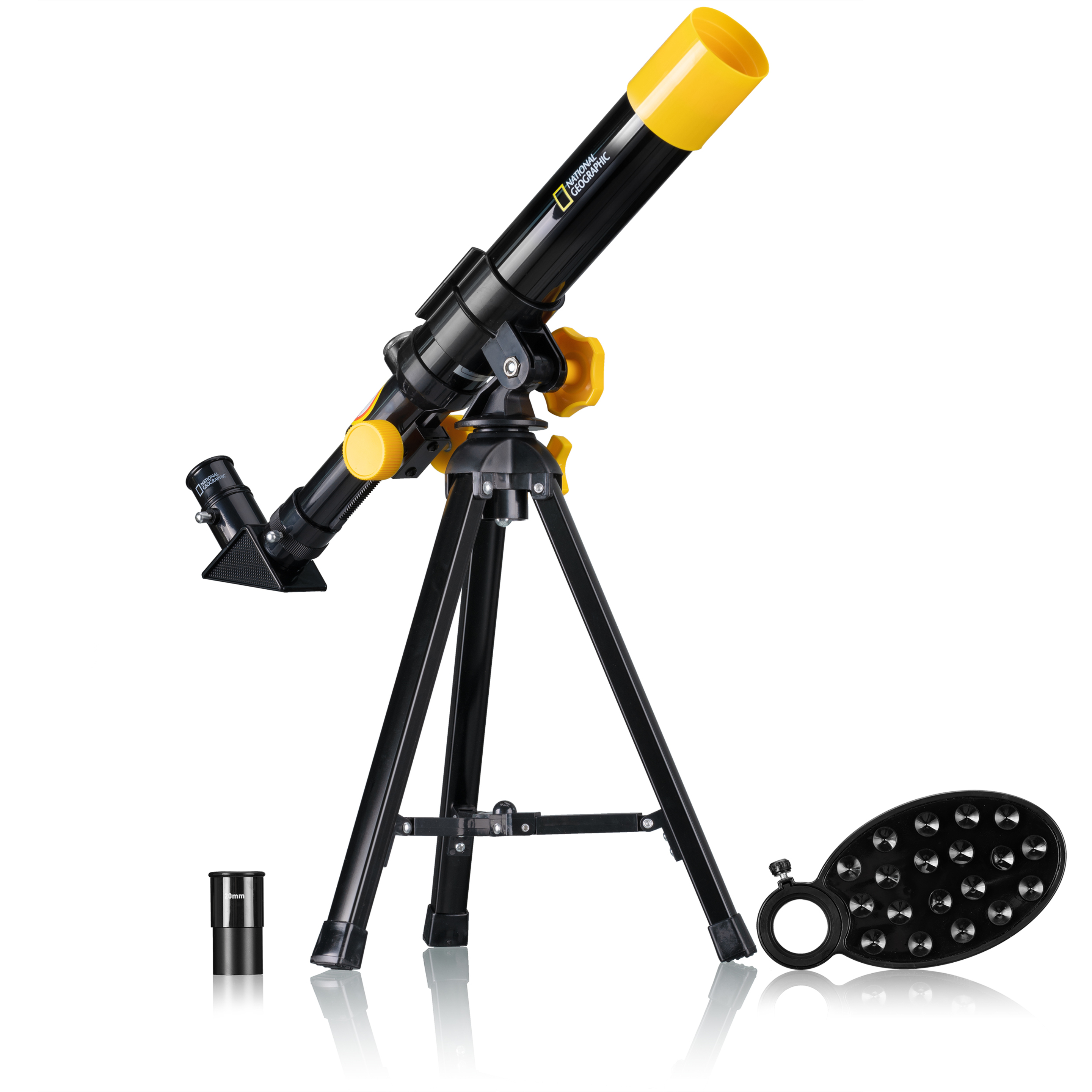 Telescopio 40/400 Para Niños National Geographic Con Soporte Para Móvil - negro - 