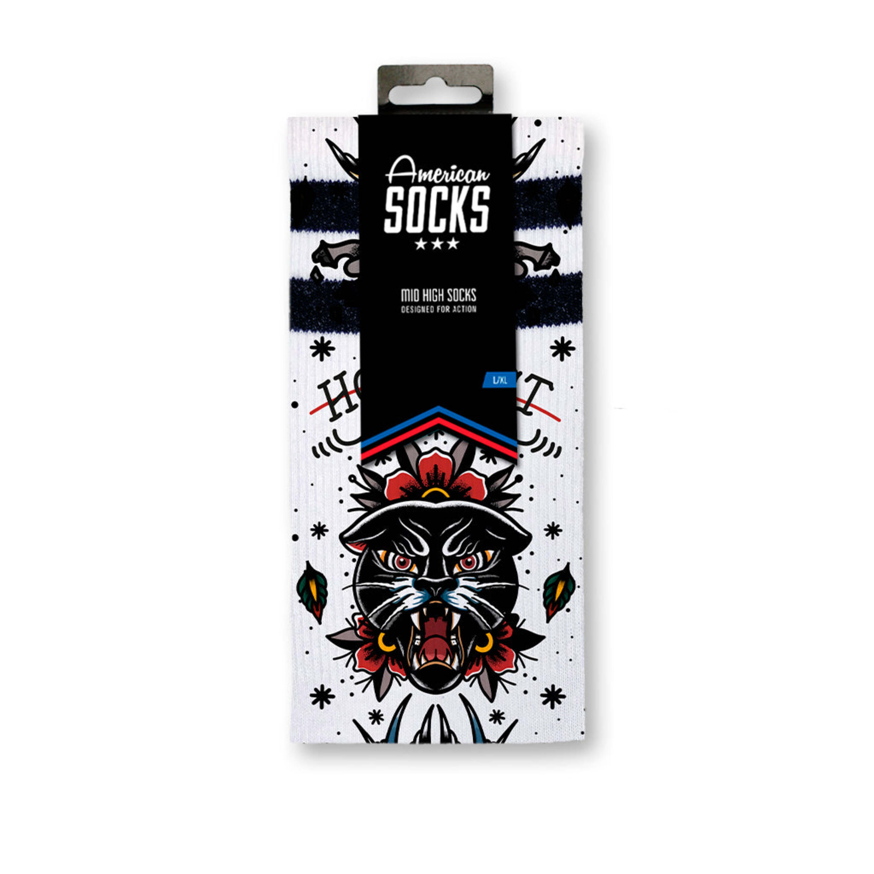 Calcetines American Socks  Stay True Mid High - Blanco - Calcetines Técnicos De Deporte  MKP