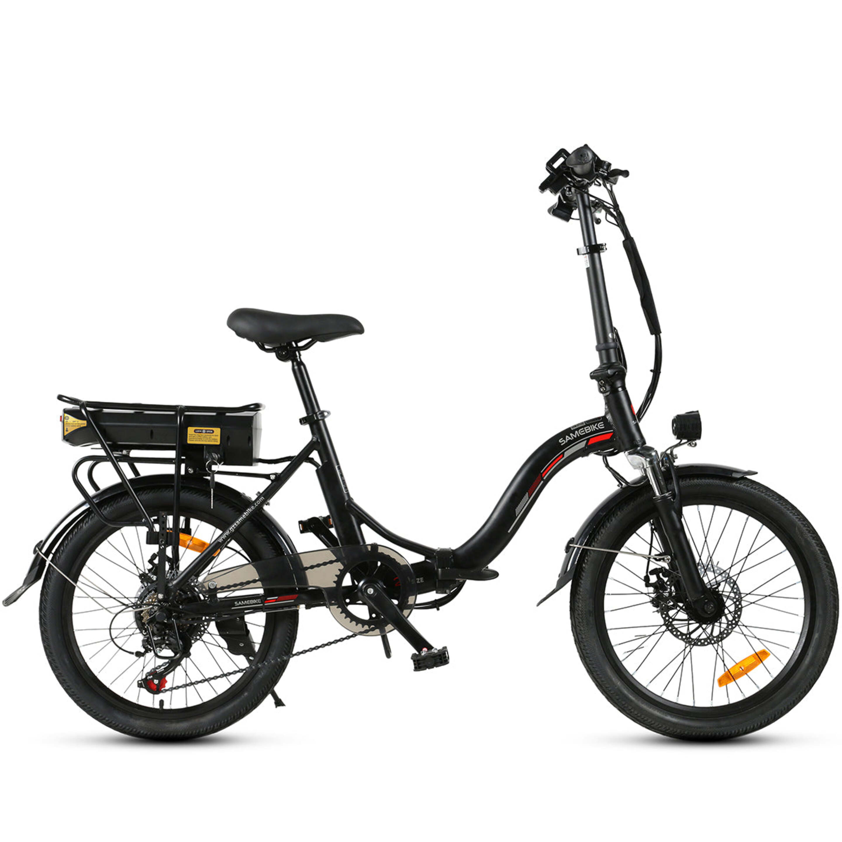 Bici Eléctrica De Plegable Samebike Jg20  Rueda 20" - negro - 