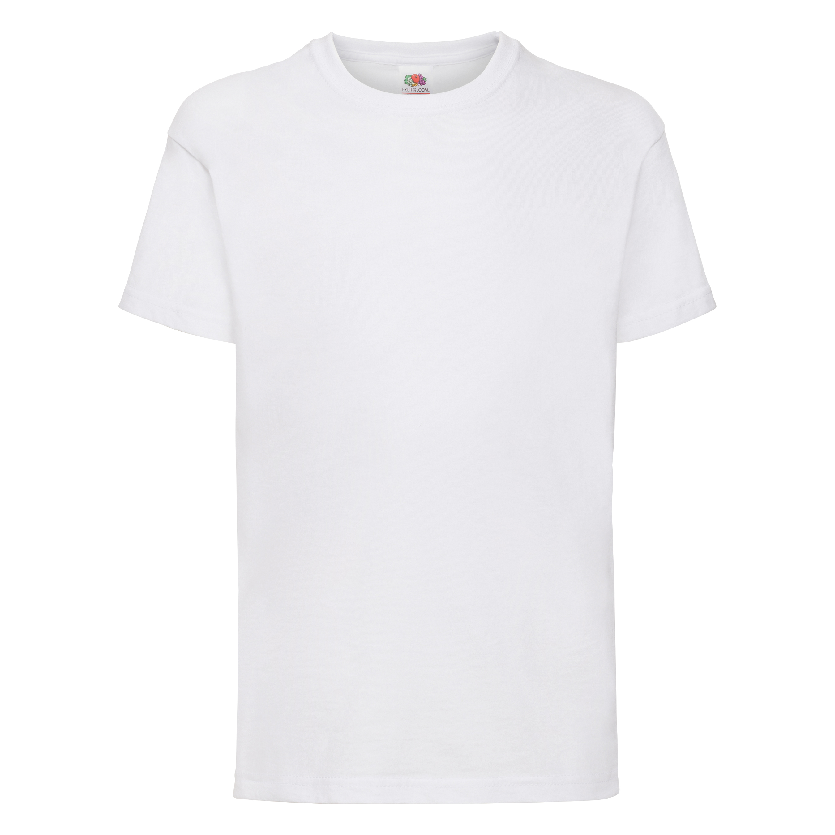 Camiseta Básica De Manga Corta 100% Algodon De Primera Calidad Fruit Of The Loom - blanco - 