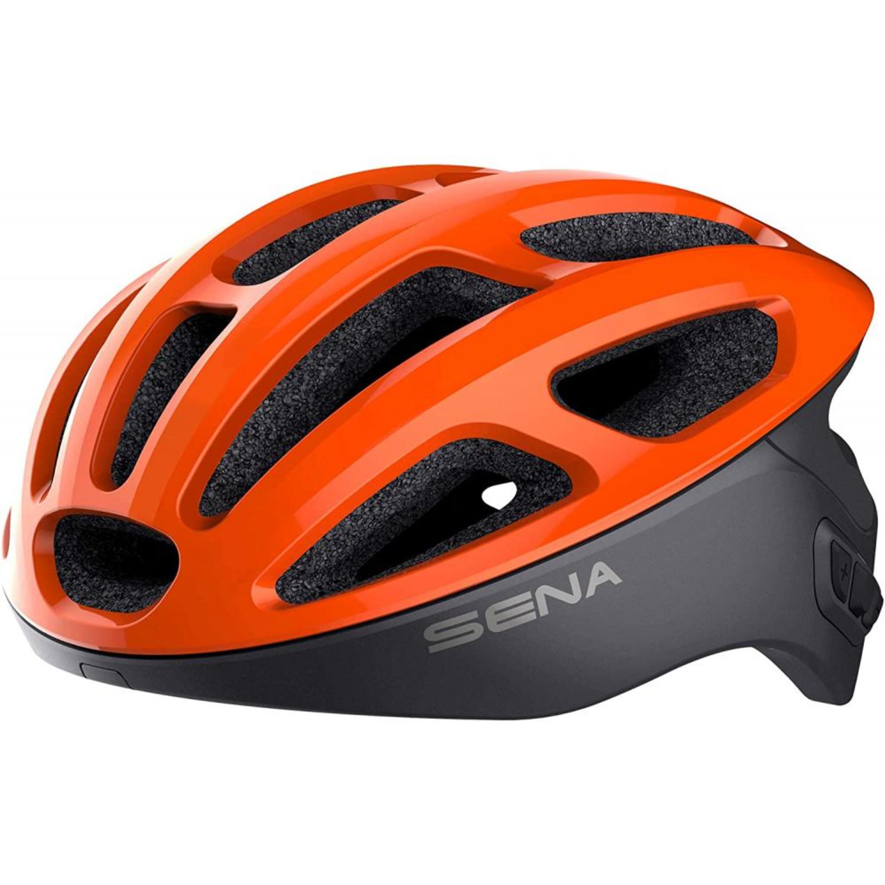 Casco Ciclismo Sena R1 Bluetooth - Naranja - El Smart Helmet R1 Con Bluetooth.  MKP