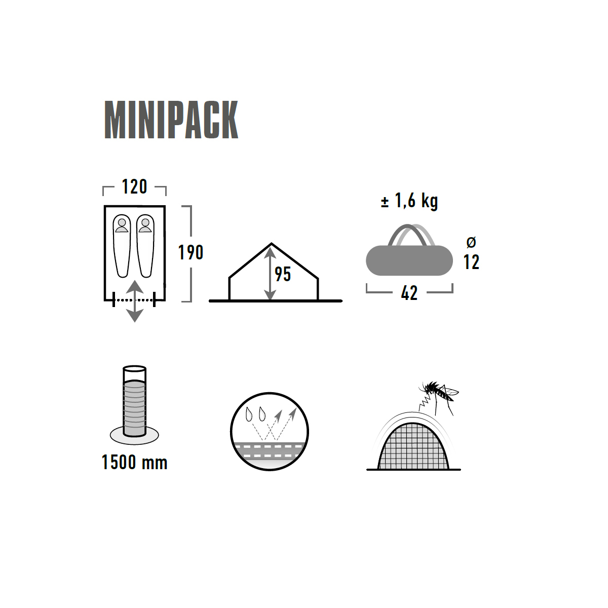 Tienda De Campaña High Peak Minipack