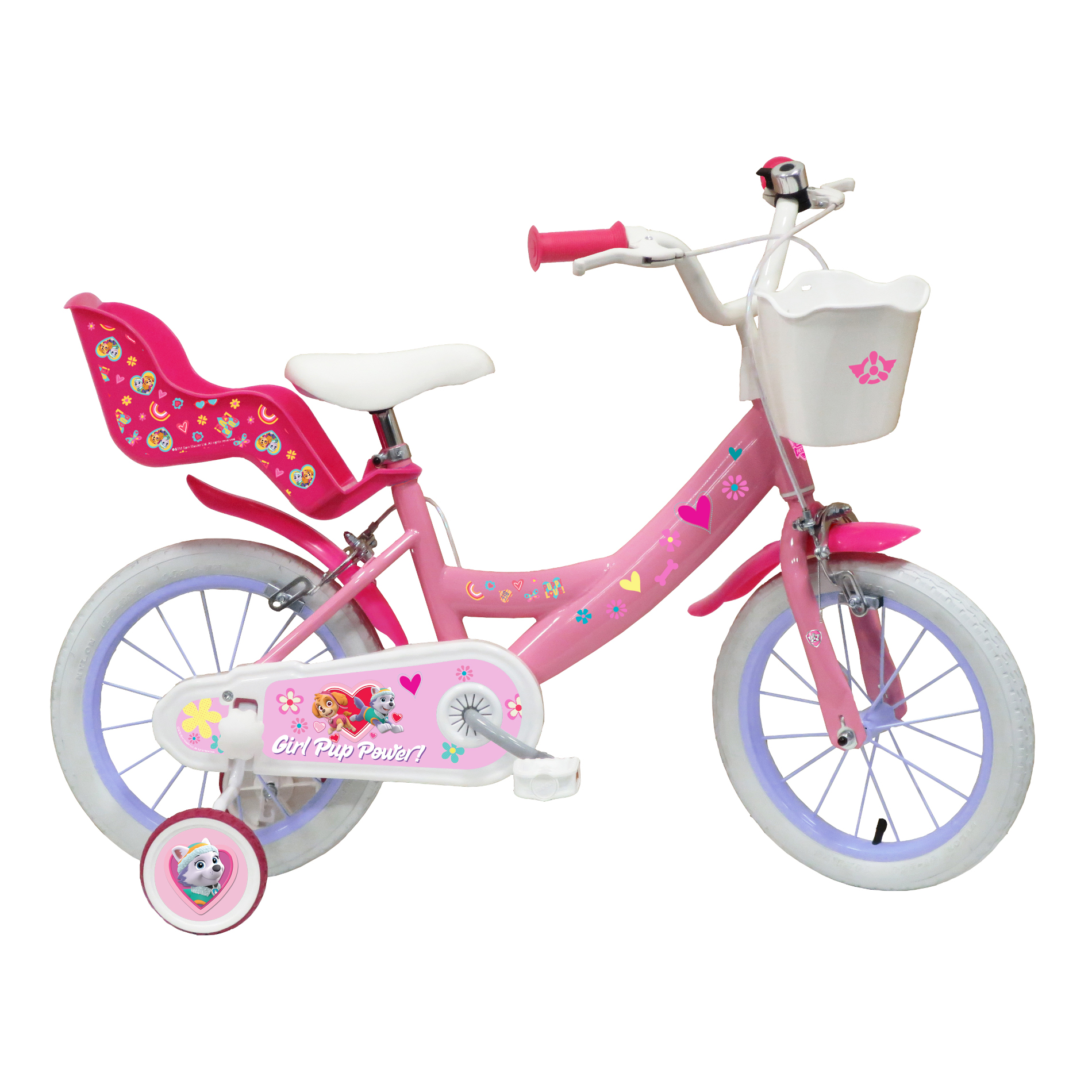 Bicicleta Niña 14 Pulgadas Patrulla Canina 4-6 Años