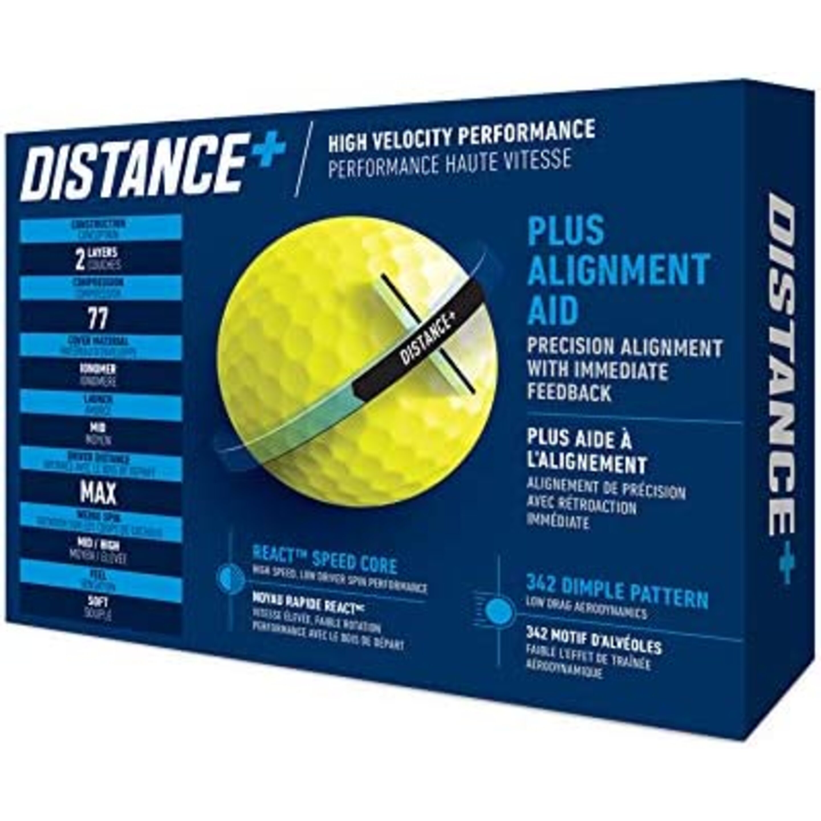 Pelotas Golf Taylormade Distance + X12 - Amarillo  MKP