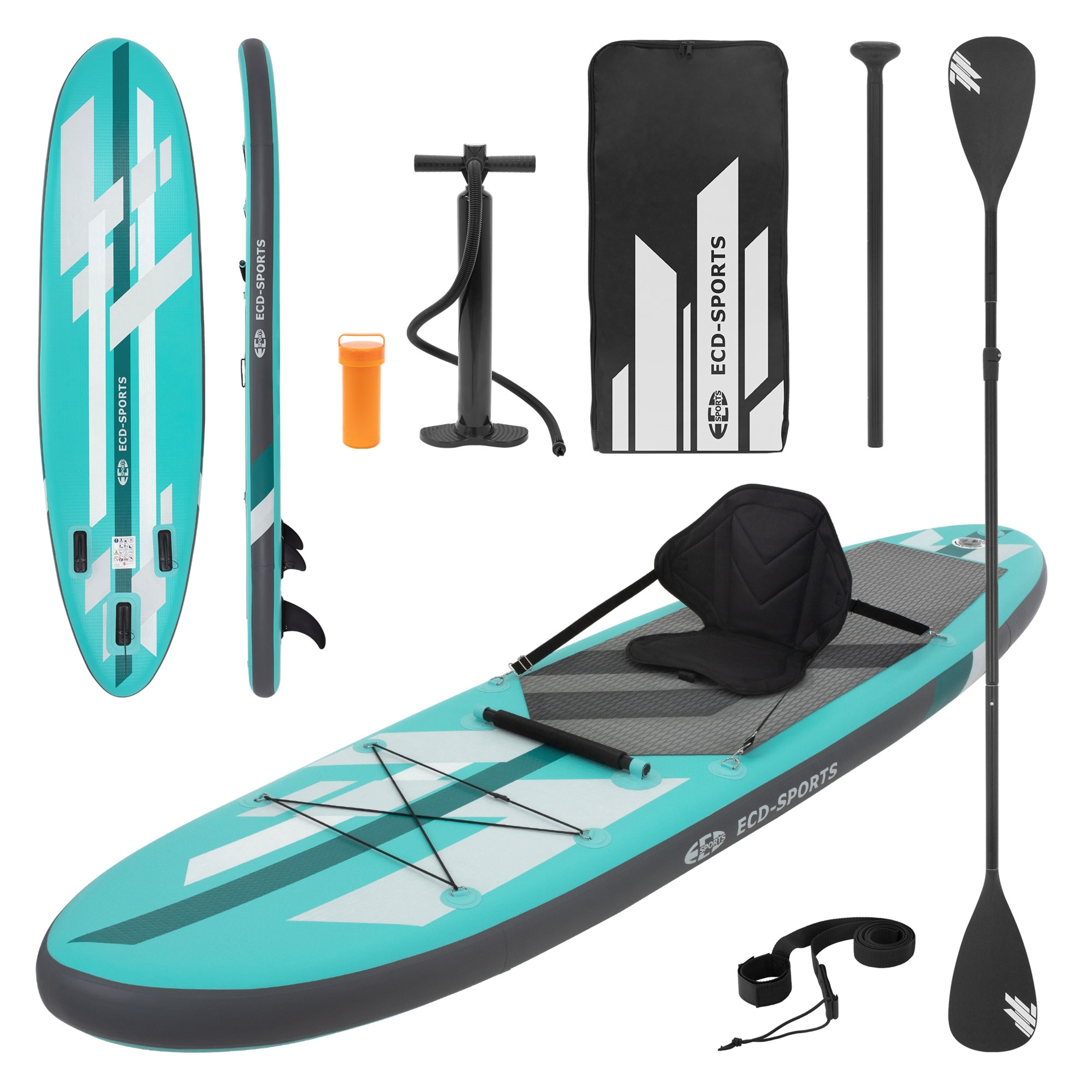 Tabla De Stand Up Paddle Inflable Con Asiento De Kayak 320x82x15 Cm