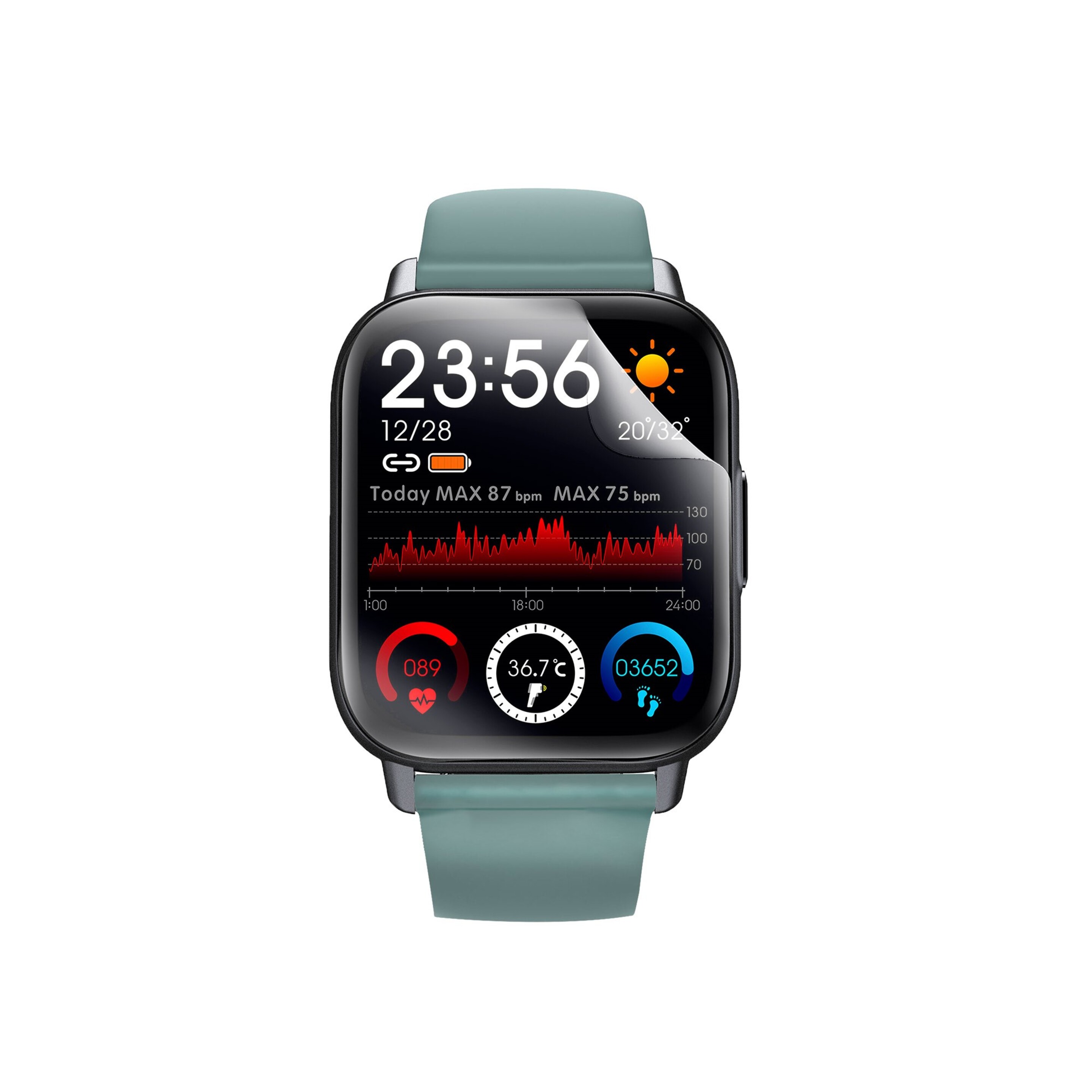 2 Protectores Smartwatch Para Ksix Cosmic - transparente - 