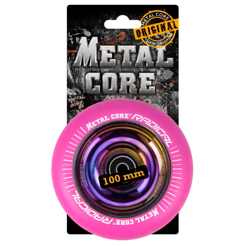 Ruedas Metal Core Radical Nucleo Rainbow Ref. Rpink100rw