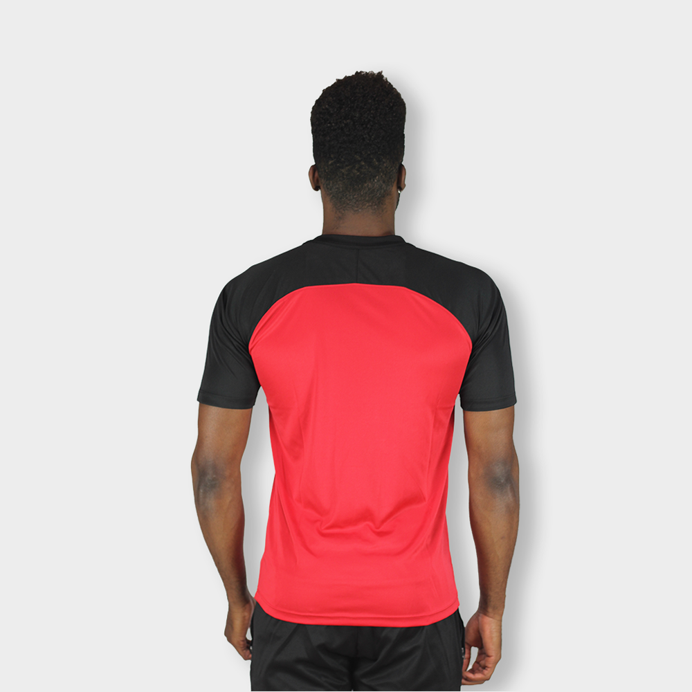 Camisa De Futebol Givova Capo Vermelha/preta Poliéster