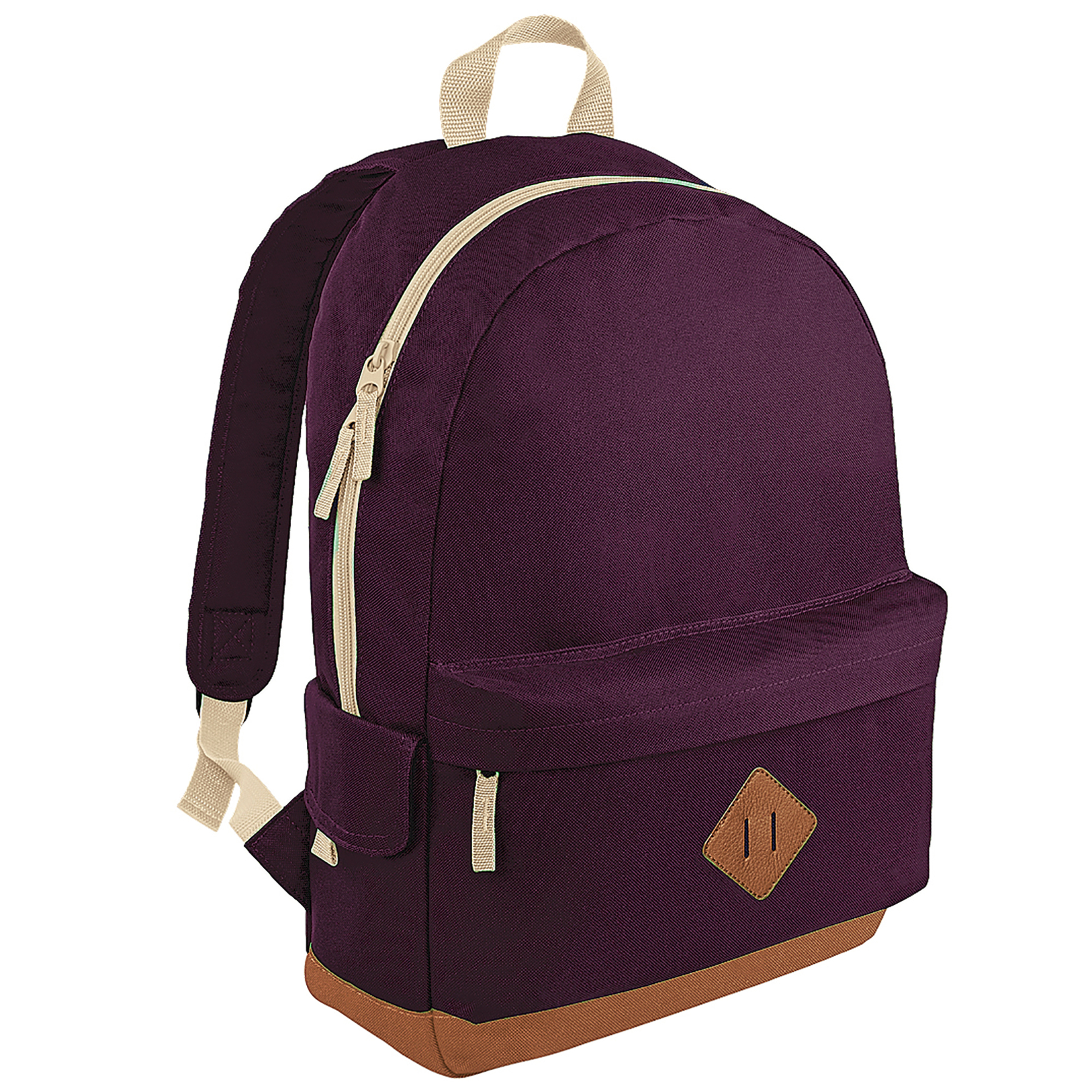 Mochila Modelo Heritage Retro (18 Litros) (Paquete De 2) Bagbase (Burgundy)