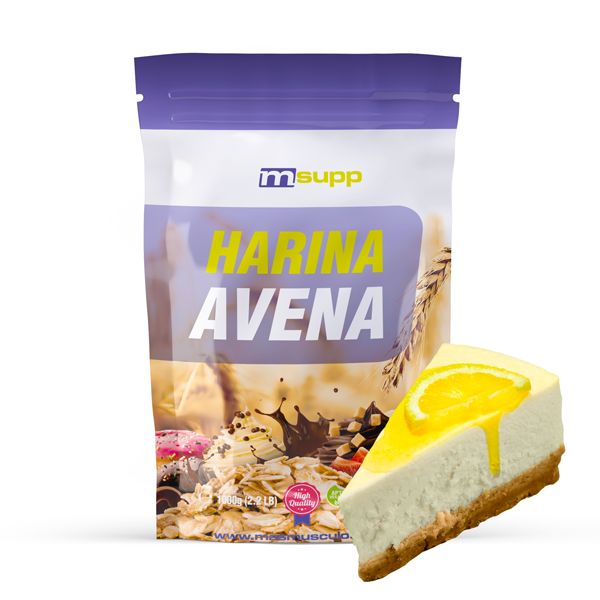 Harina De Avena - 1kg De Mm Supplements Sabor Tarta De Queso Con Limon