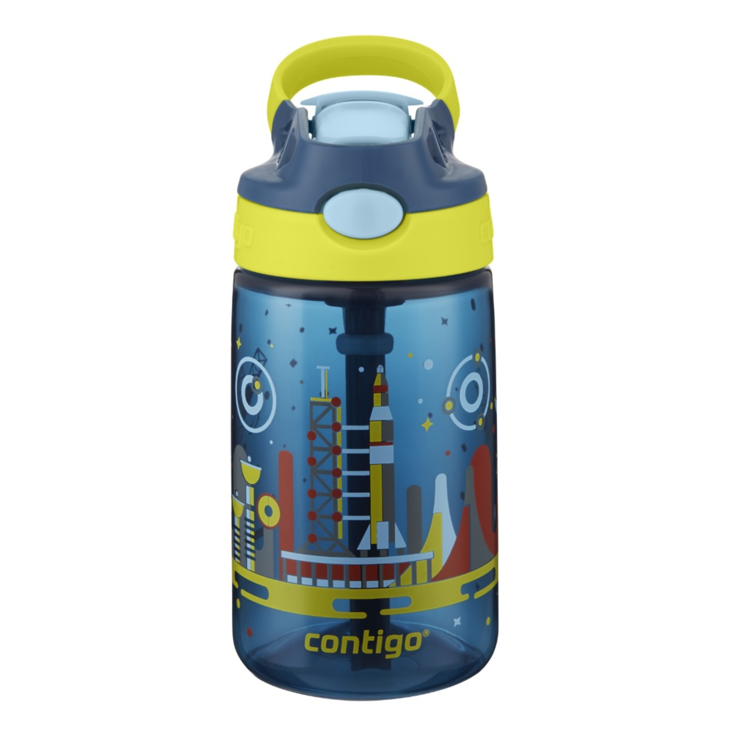 Botella Para Niños Gizmo Flip Nautical With Space - Azul - Contigo  MKP
