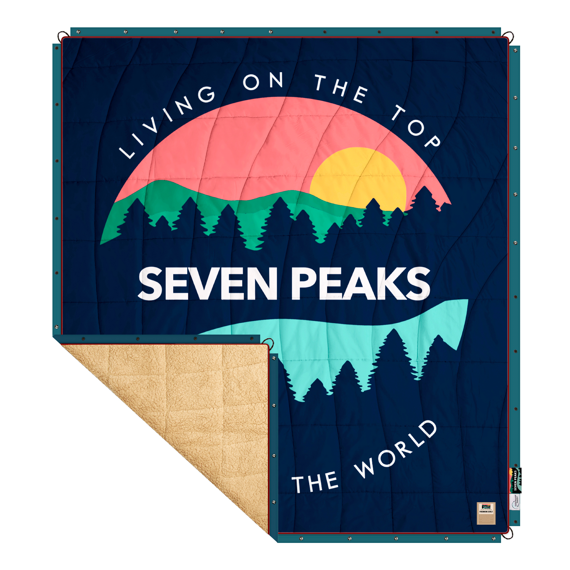 Edredón Sherpa Seven Peaks - azul-verde - 