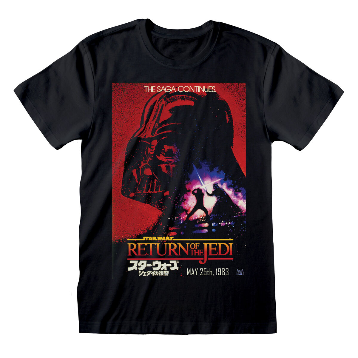 Camiseta De Manga Corta Star Wars Vader Poster