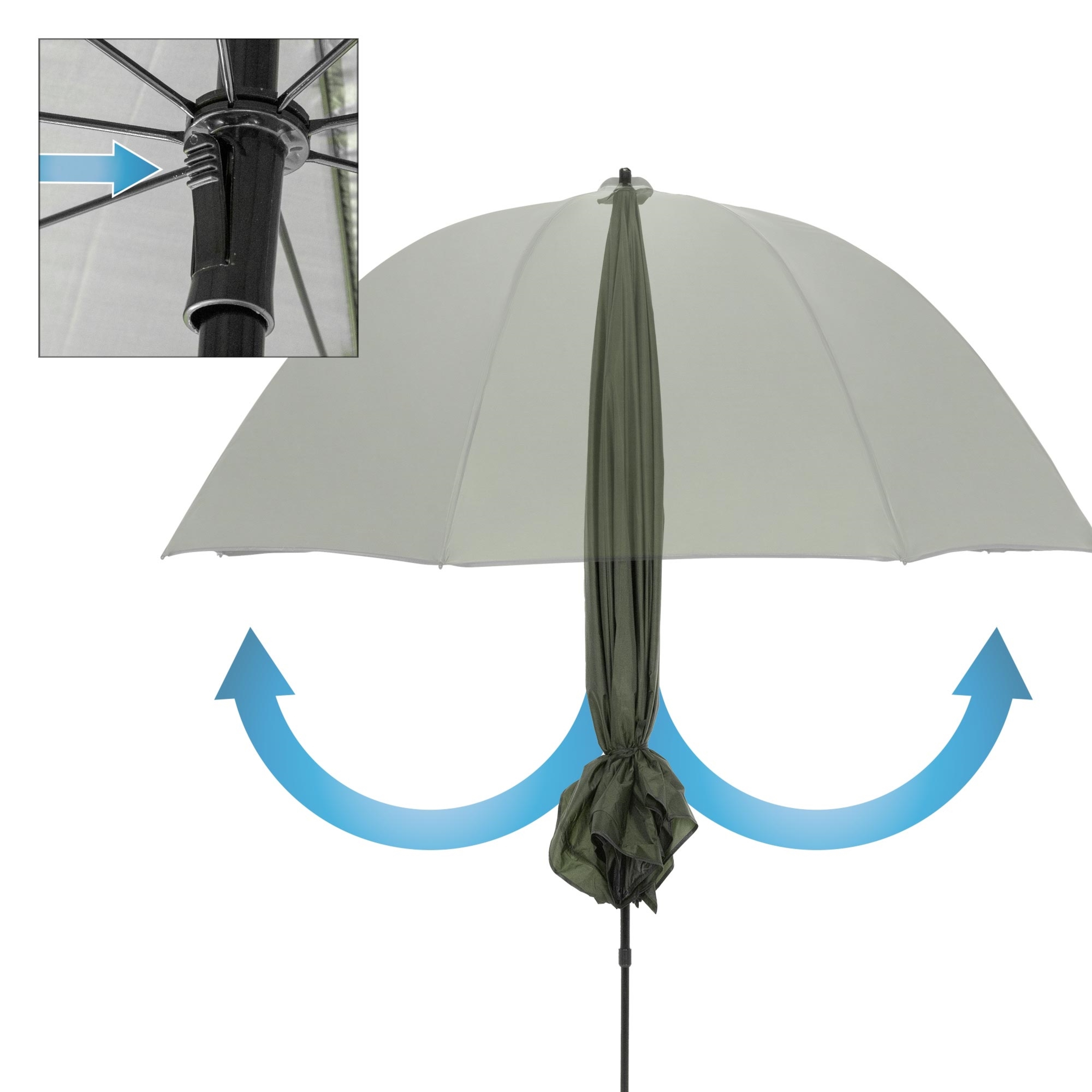 Ventana De Observación Tipo Paraguas Para Pesca Ajustable 240cm