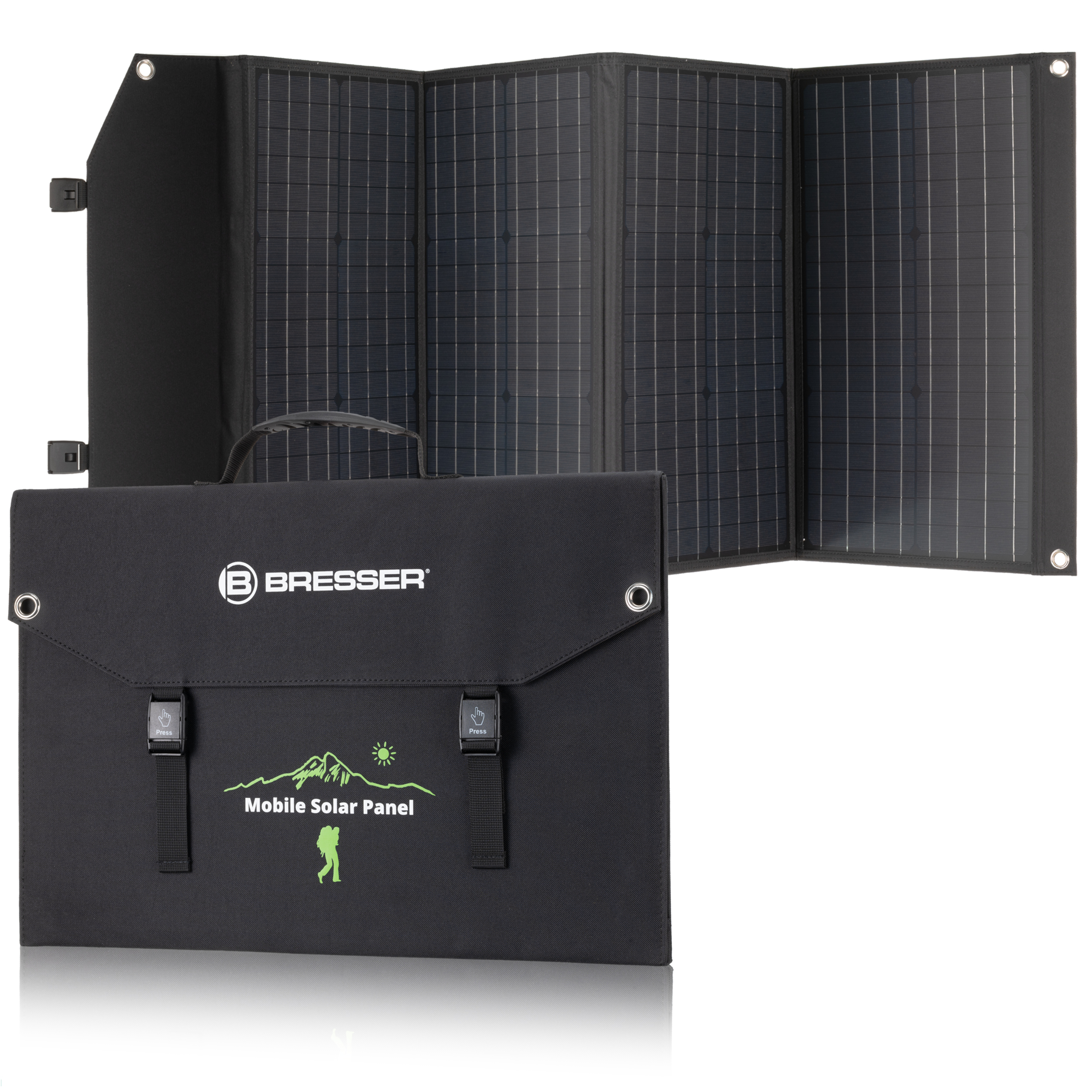 Panel Solar Móvil Cargador De 120w - negro - 