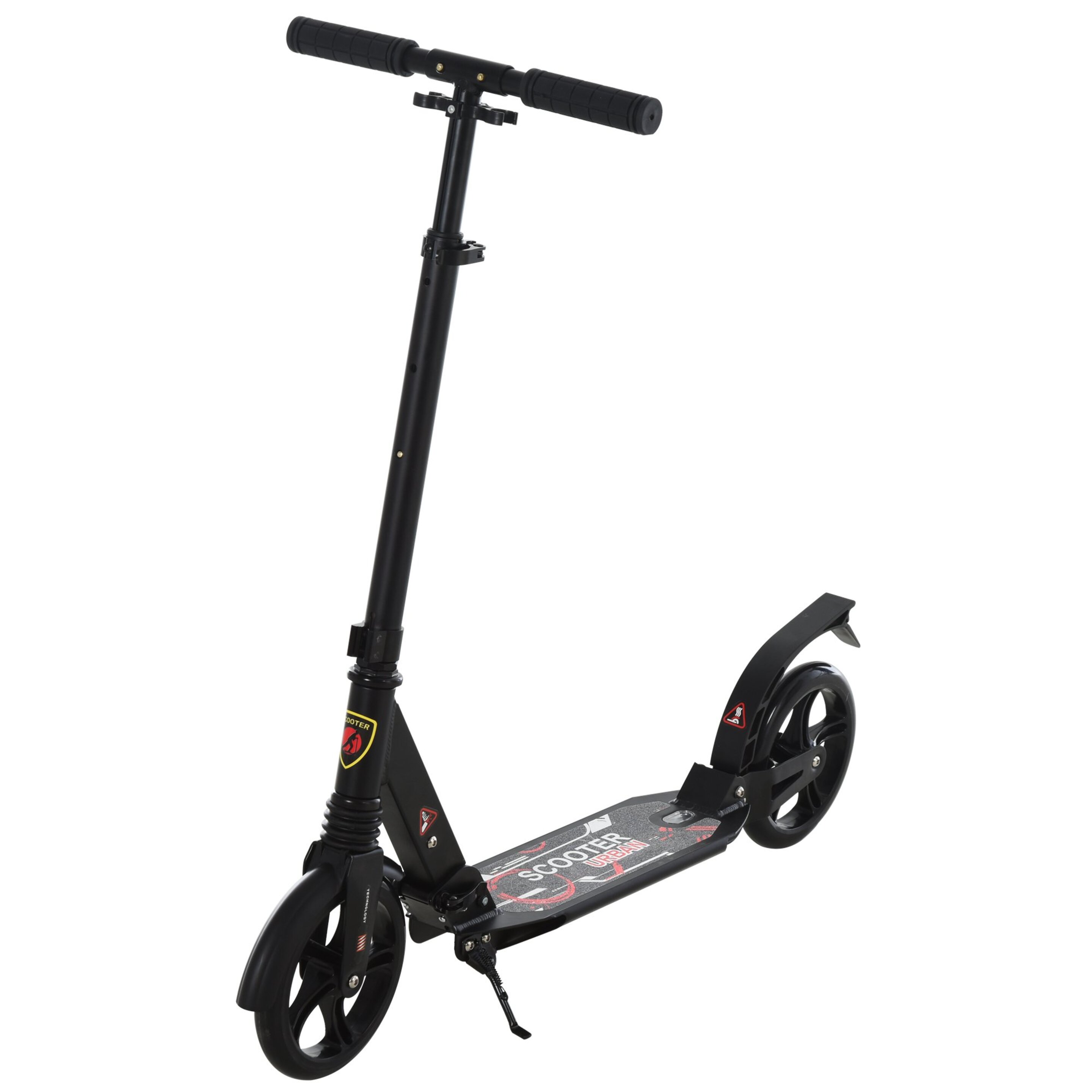 Homcom Patinete Plegable Scooter Con Manillar Altura Ajustable Patinete Para Adultos