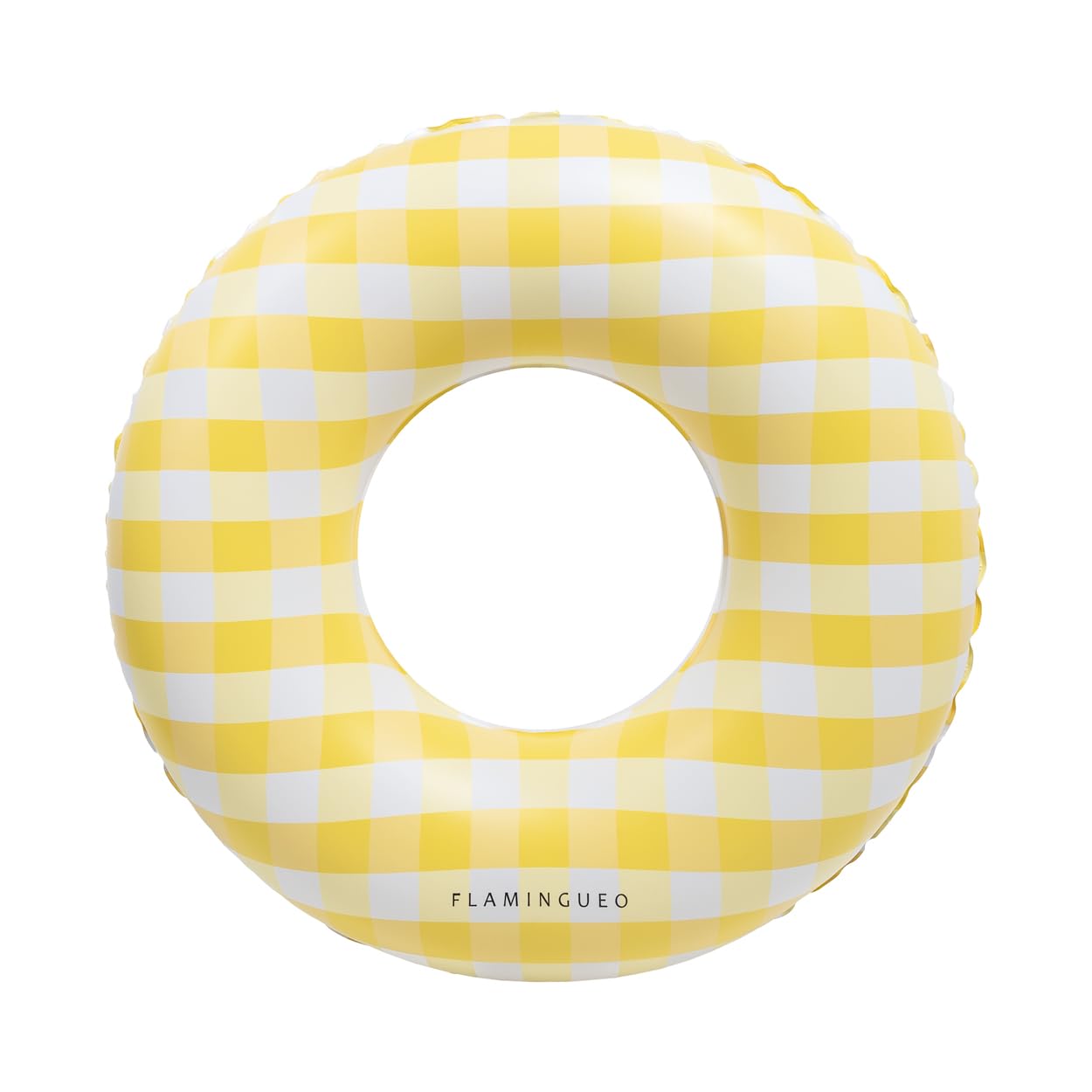 Flotador Donut Gigante Vichy 110 X 110 X 35 Cm - amarillo - 