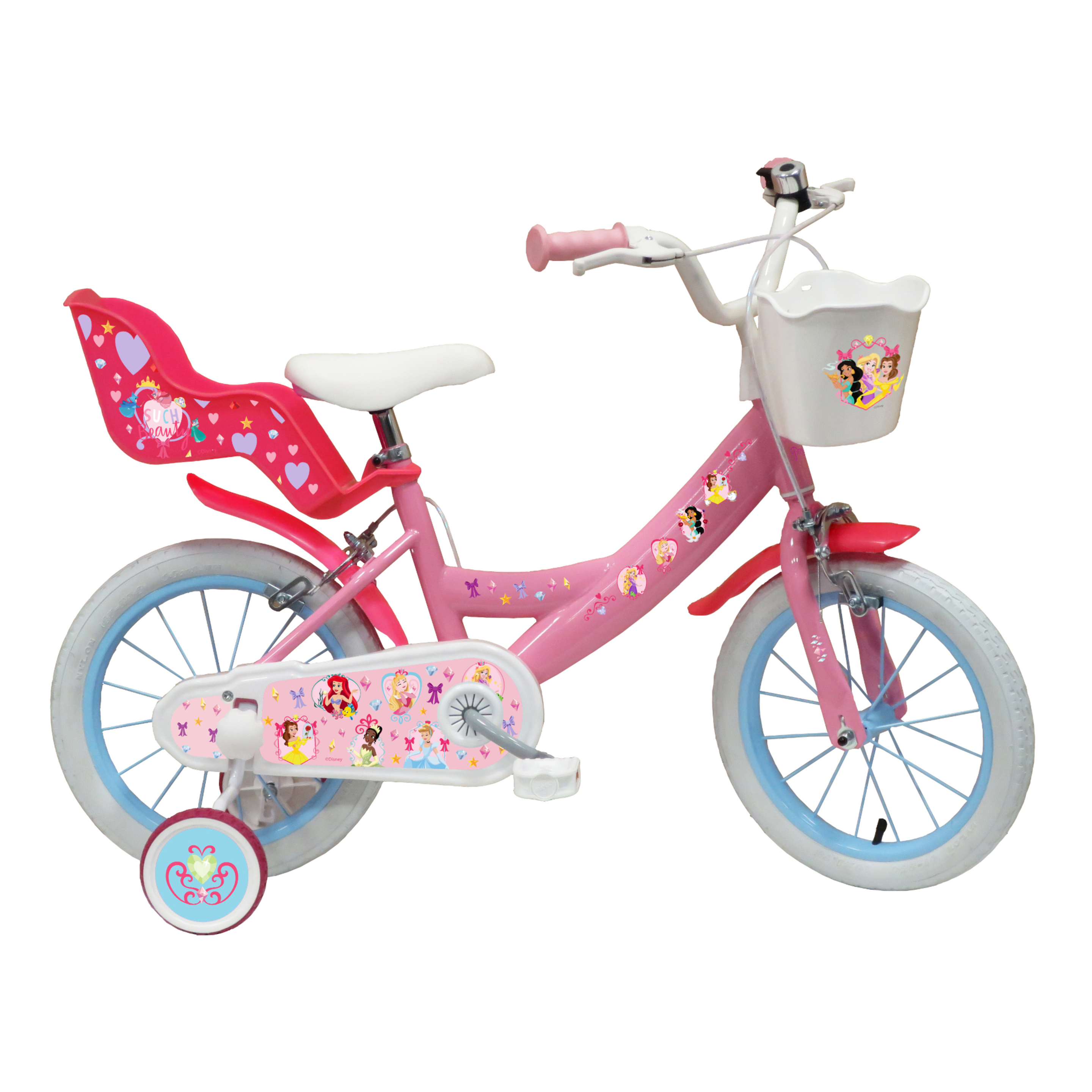 Bicicleta Niña 14 Pulgadas Disney Princess 4-6 Años - rosa - 